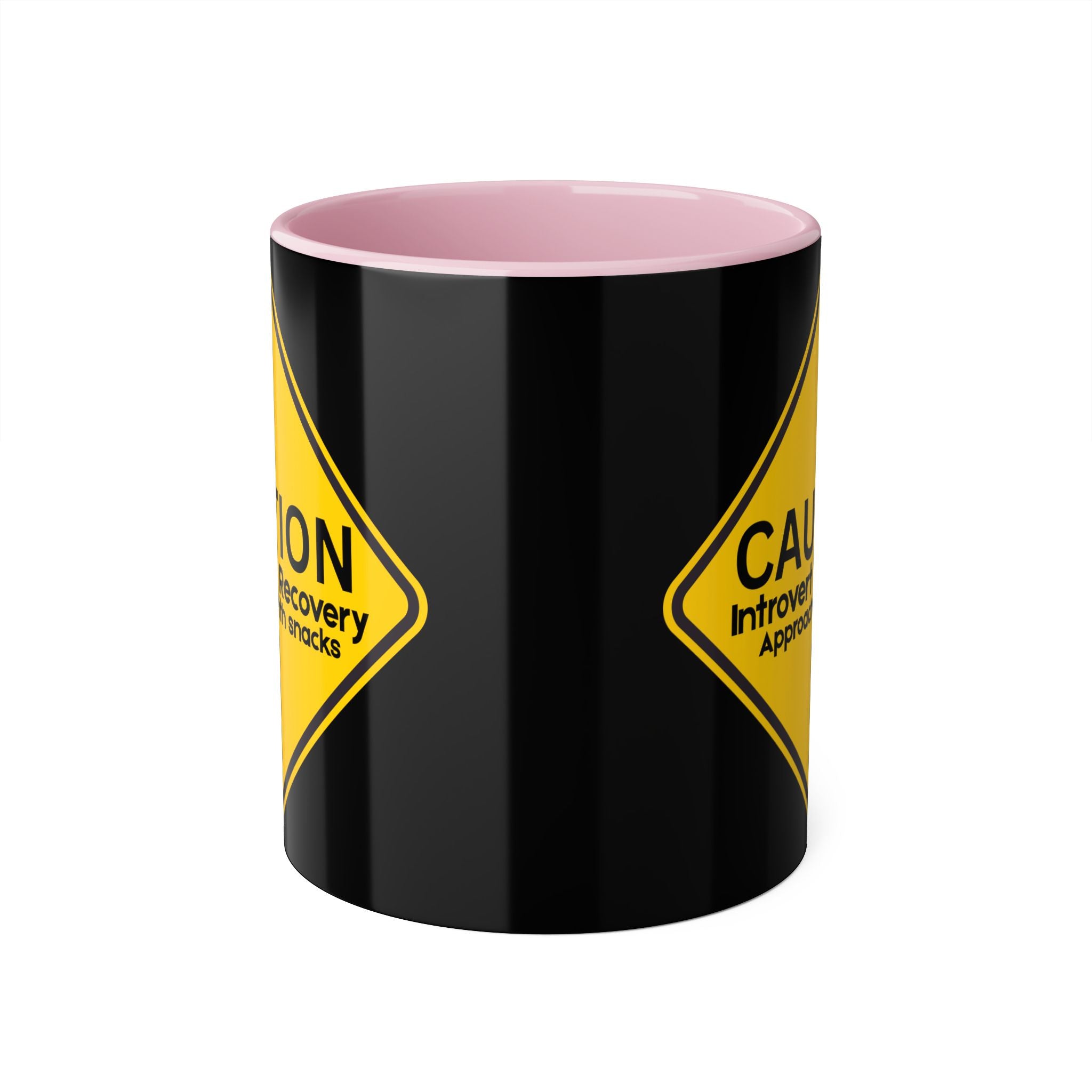 Caution: Introvert In Recovery — Approach With Snacks - Mug