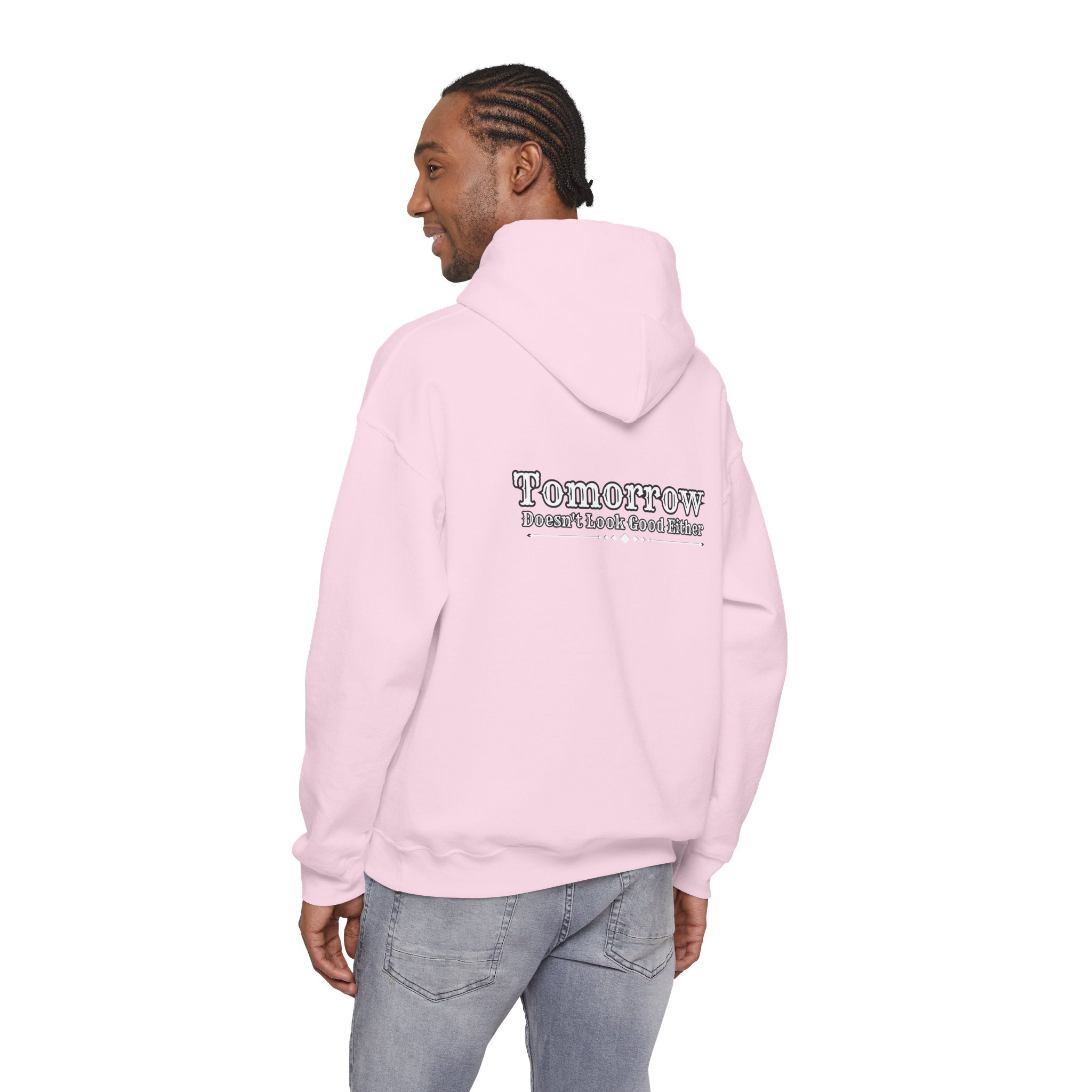 Nope! Not Today Hoodie — "Tomorrow" Back Graphic Casual Pullover