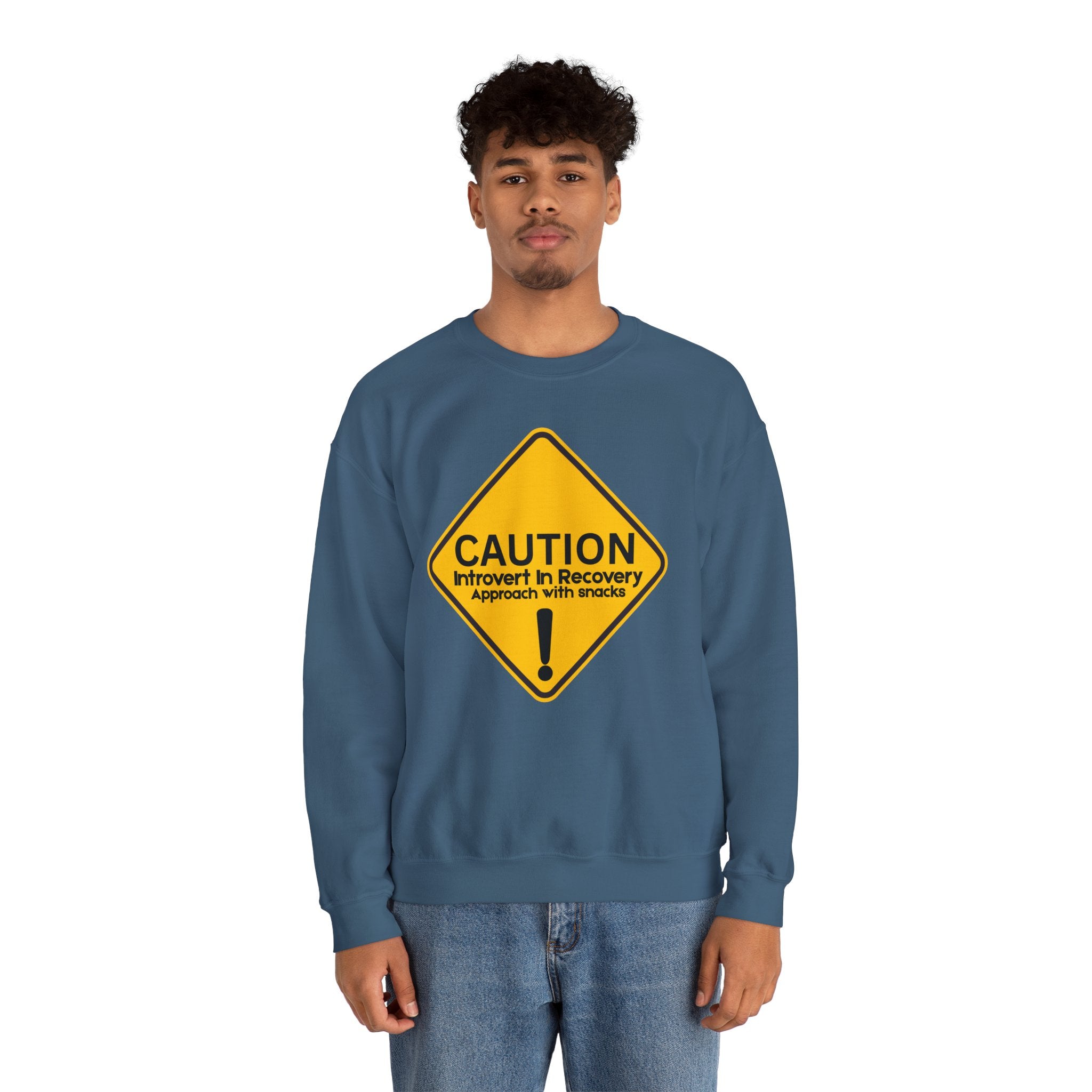 Caution: Introvert In Recovery — Approach With Snacks - Sweatshirt