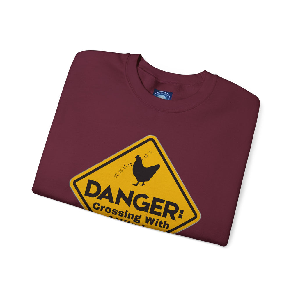 Danger: Crossing With Attitude - Sweatshirt