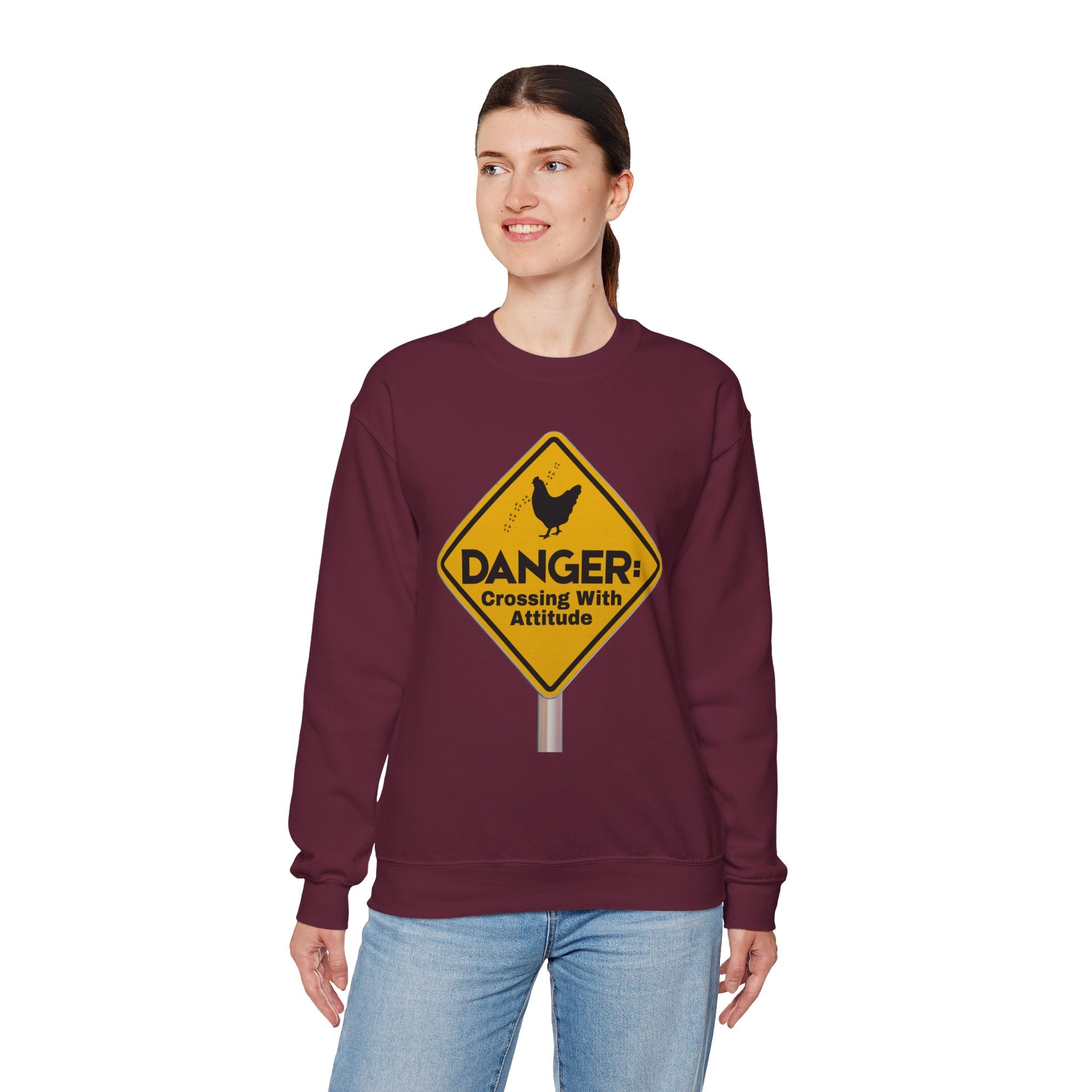 Danger: Crossing With Attitude - Sweatshirt