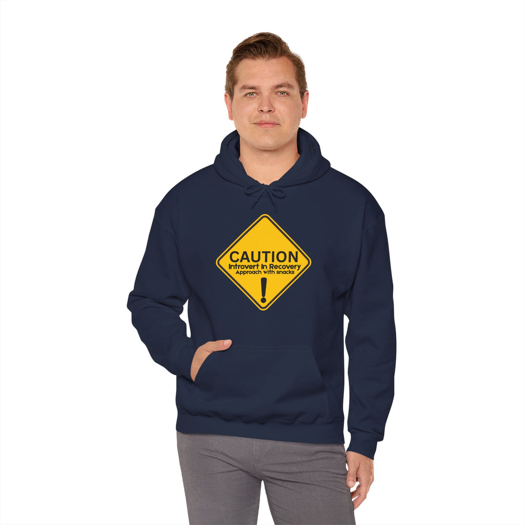 Caution: Introvert In Recovery — Approach With Snacks - hoodie