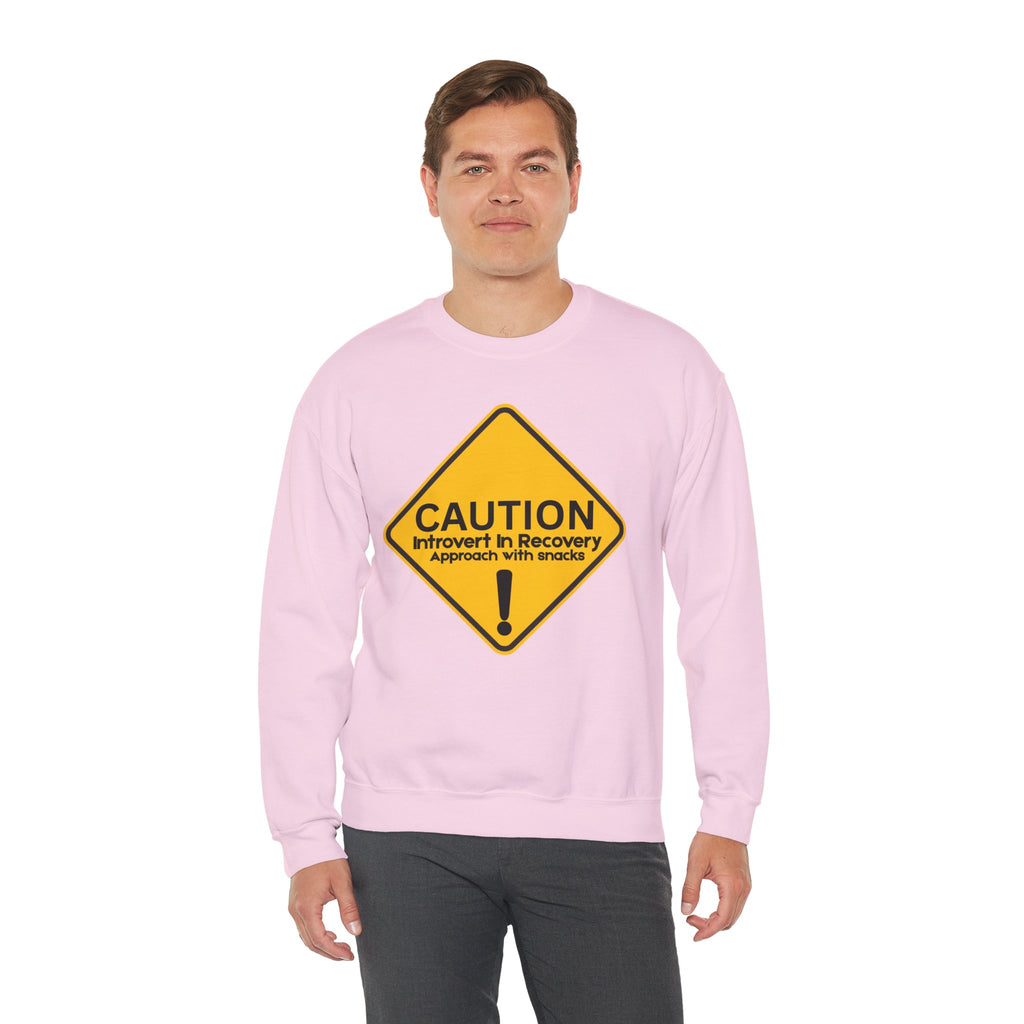 Caution: Introvert In Recovery — Approach With Snacks - Sweatshirt