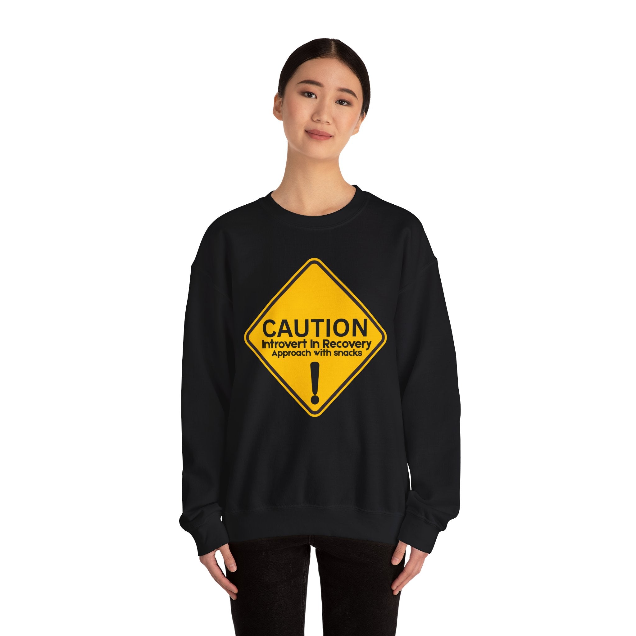 Caution: Introvert In Recovery — Approach With Snacks - Sweatshirt
