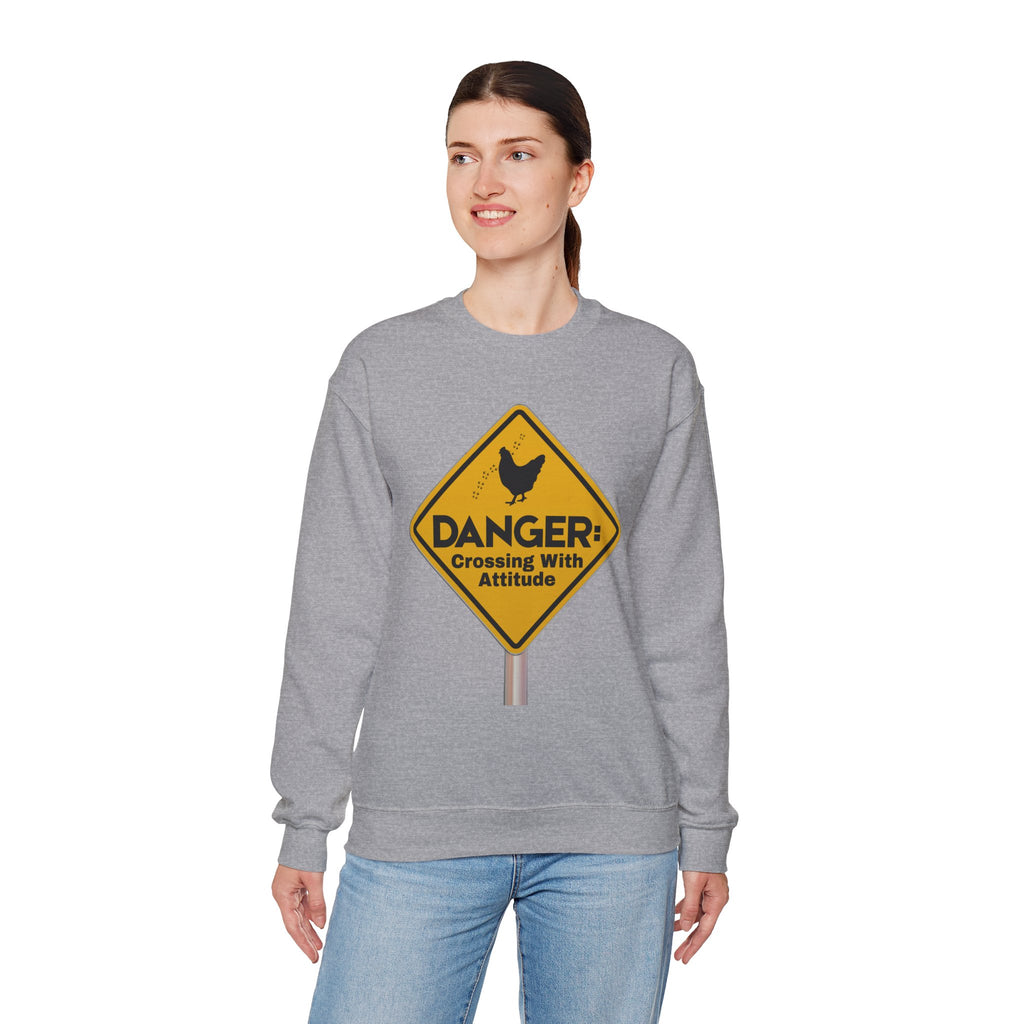 Danger: Crossing With Attitude - Sweatshirt