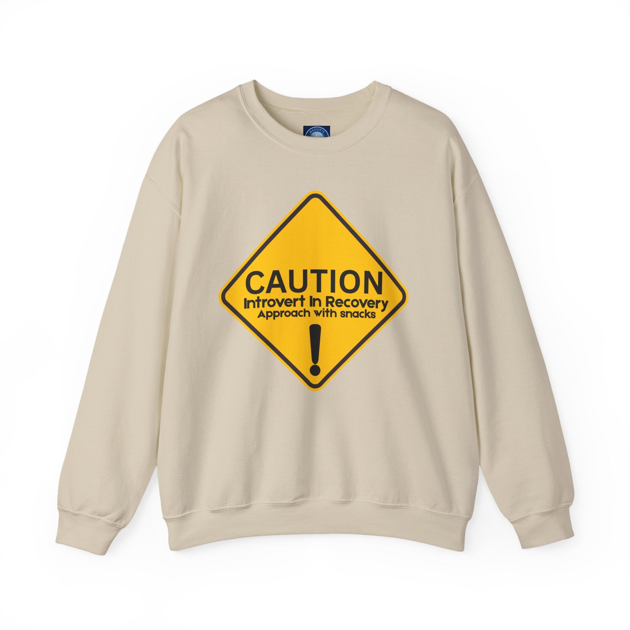 Caution: Introvert In Recovery — Approach With Snacks - Sweatshirt