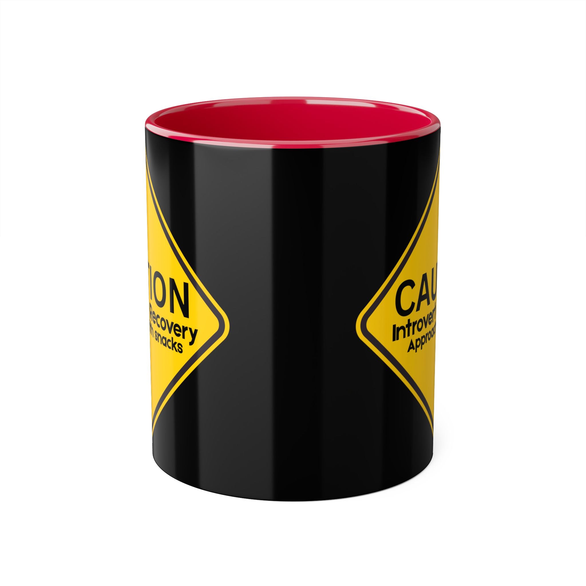 Caution: Introvert In Recovery — Approach With Snacks - Mug