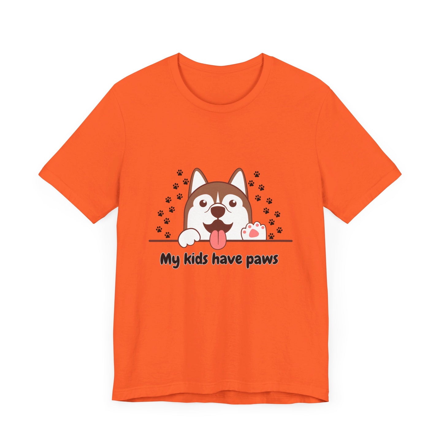 My Kids Have Paws, Unisex Jersey Short Sleeve Tee