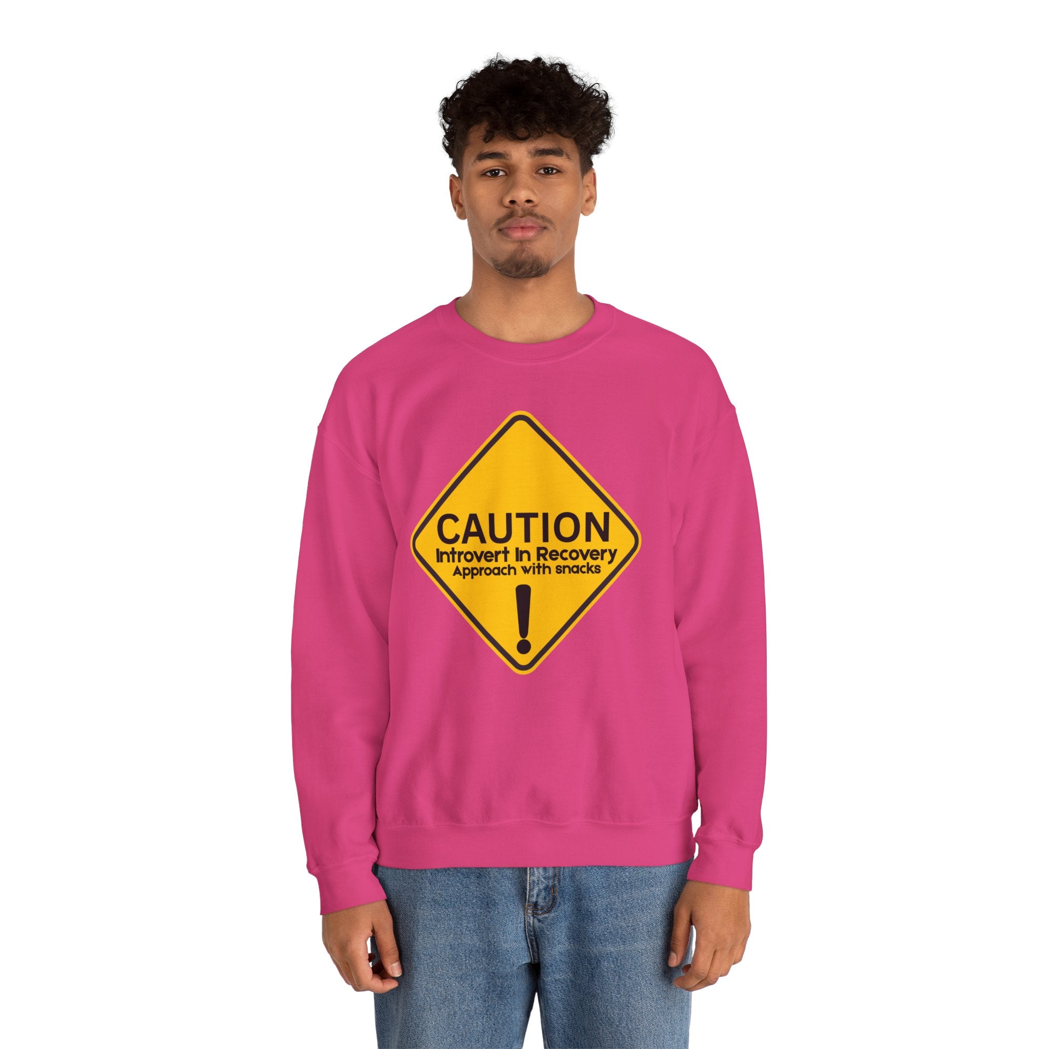 Caution: Introvert In Recovery — Approach With Snacks - Sweatshirt