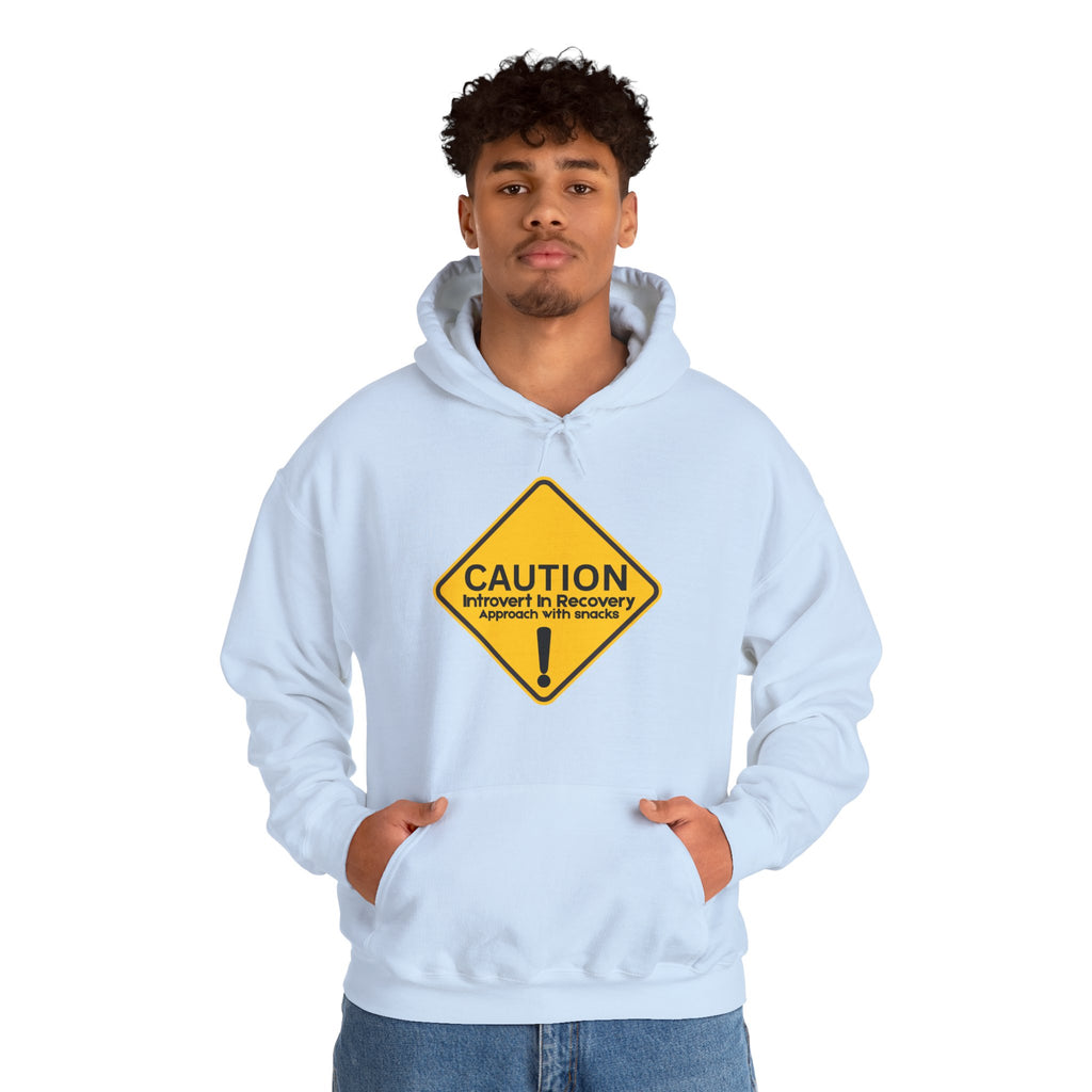Caution: Introvert In Recovery — Approach With Snacks - hoodie