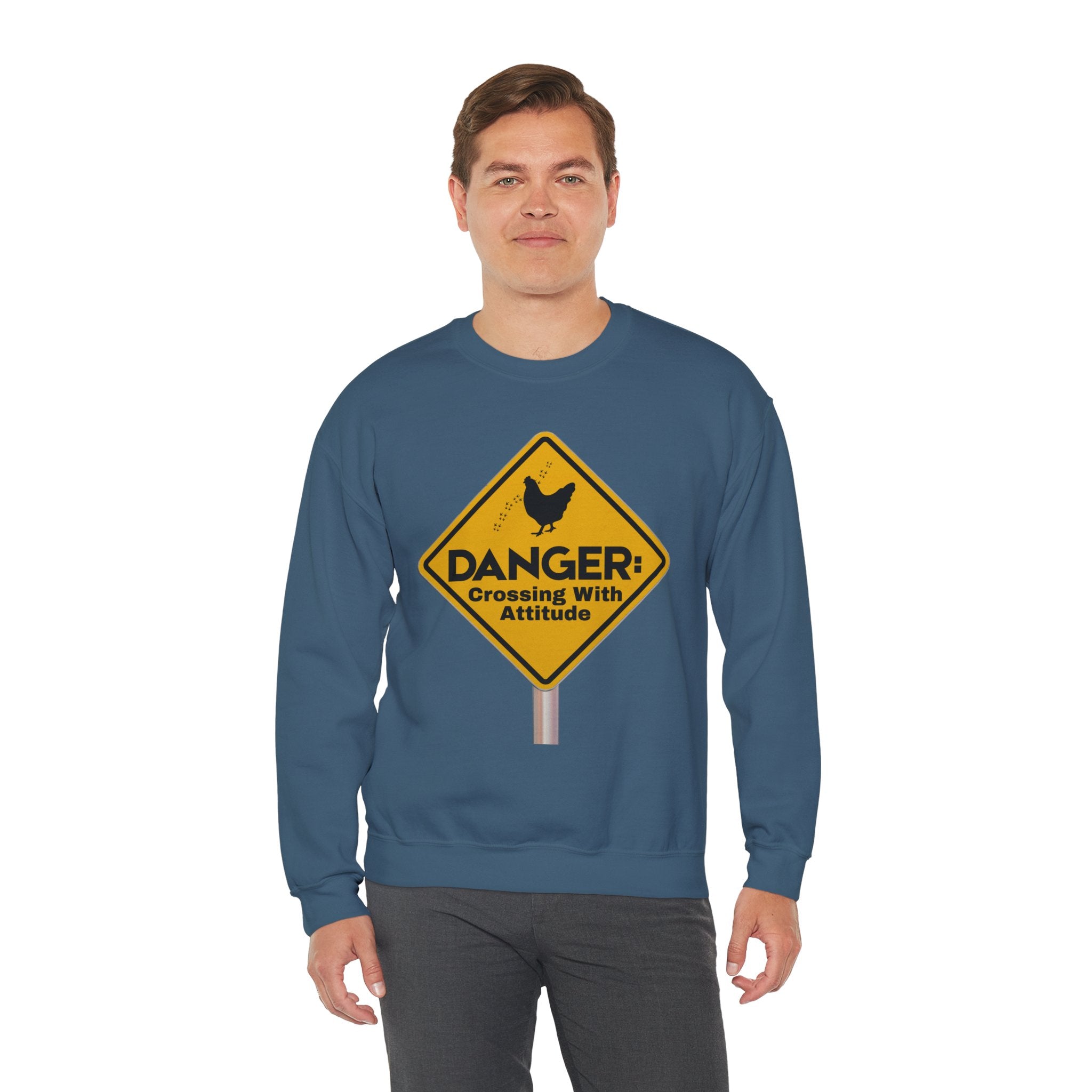 Danger: Crossing With Attitude - Sweatshirt