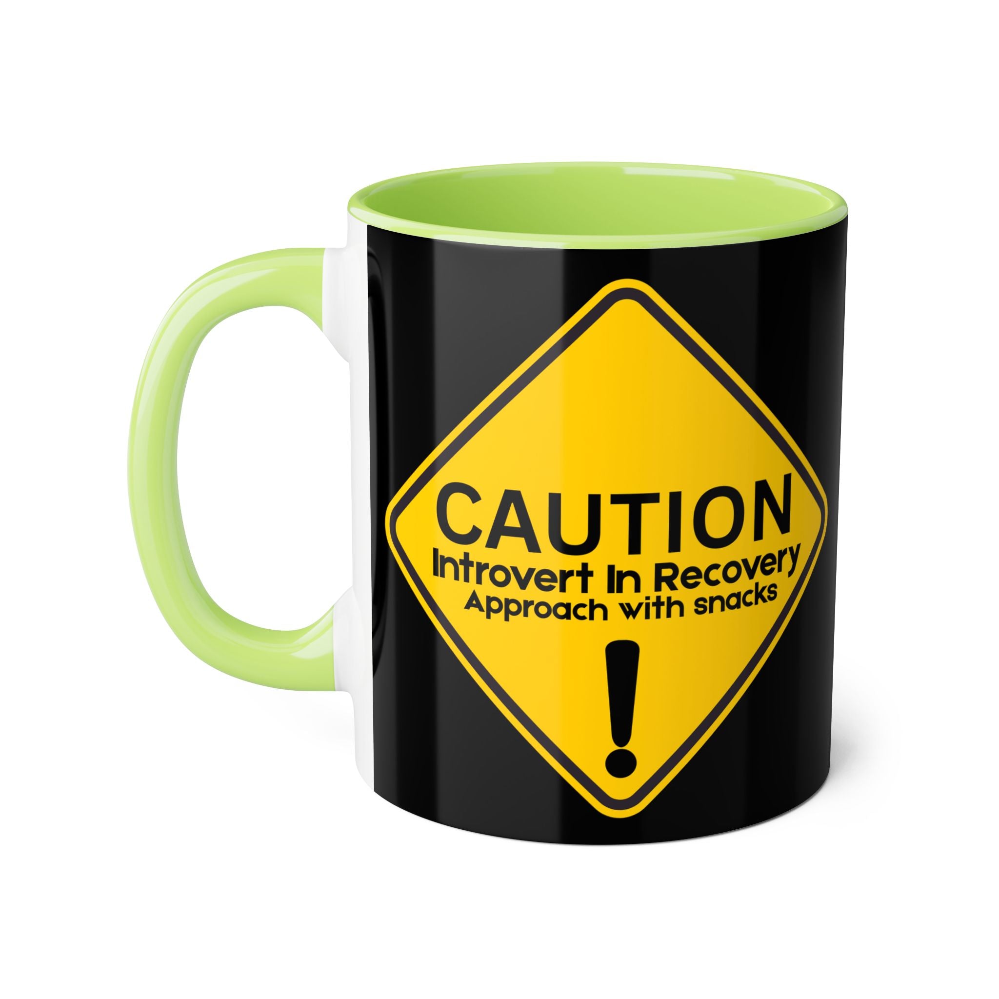 Caution: Introvert In Recovery — Approach With Snacks - Mug