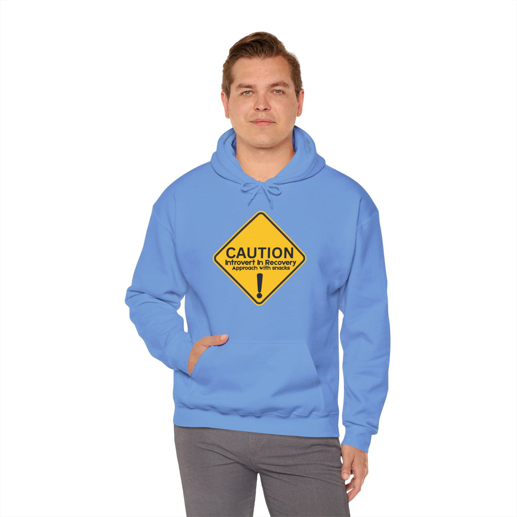 Caution: Introvert In Recovery — Approach With Snacks - hoodie