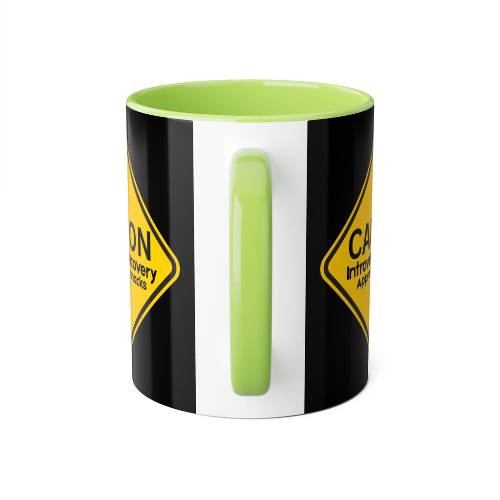 Caution: Introvert In Recovery — Approach With Snacks - Mug