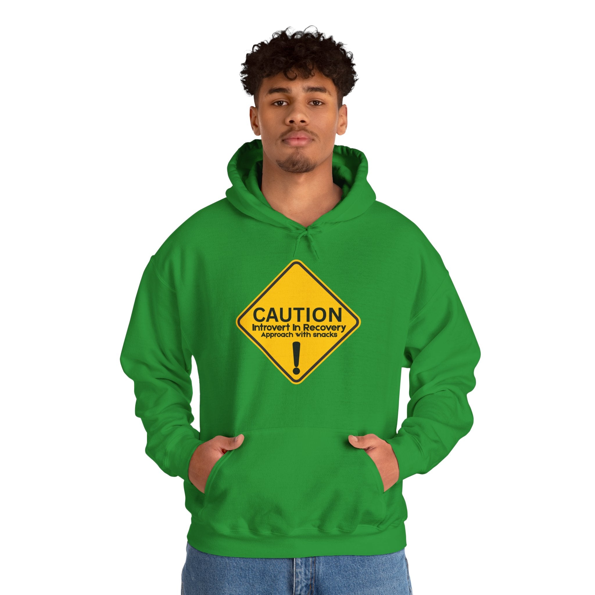 Caution: Introvert In Recovery — Approach With Snacks - hoodie