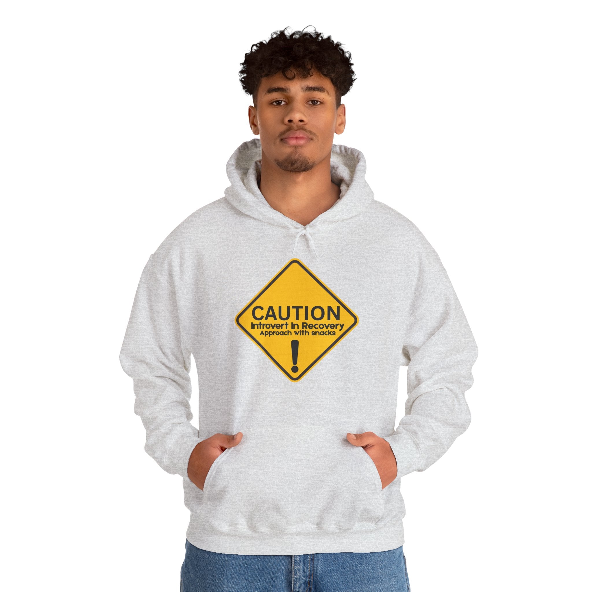 Caution: Introvert In Recovery — Approach With Snacks - hoodie