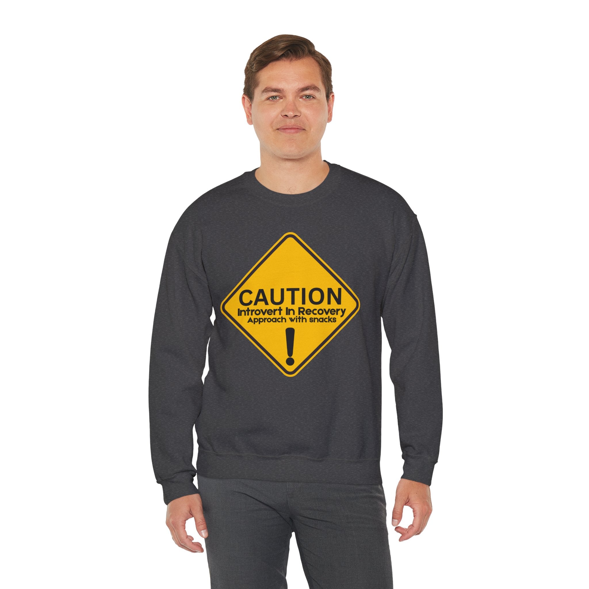 Caution: Introvert In Recovery — Approach With Snacks - Sweatshirt
