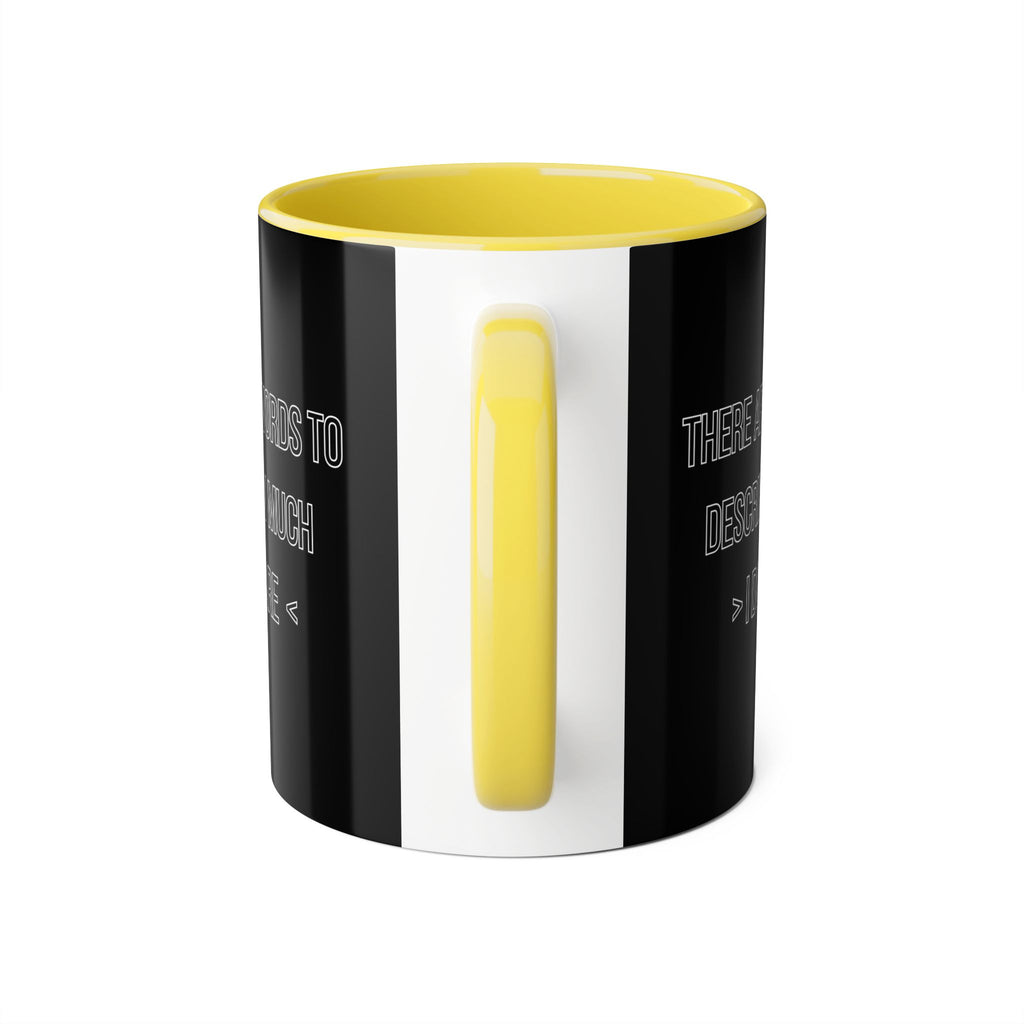 There Are No Words To Describe How Much > I Don’t Care < - Mug