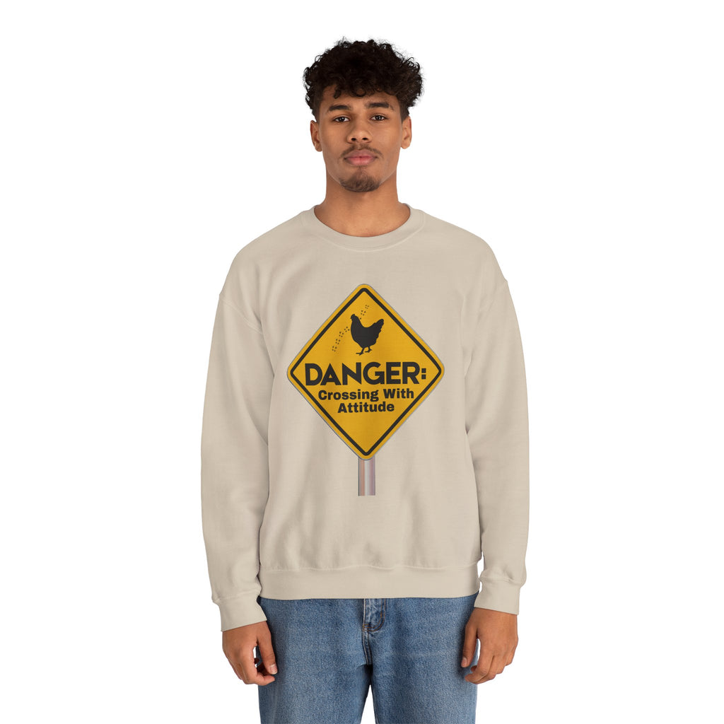 Danger: Crossing With Attitude - Sweatshirt