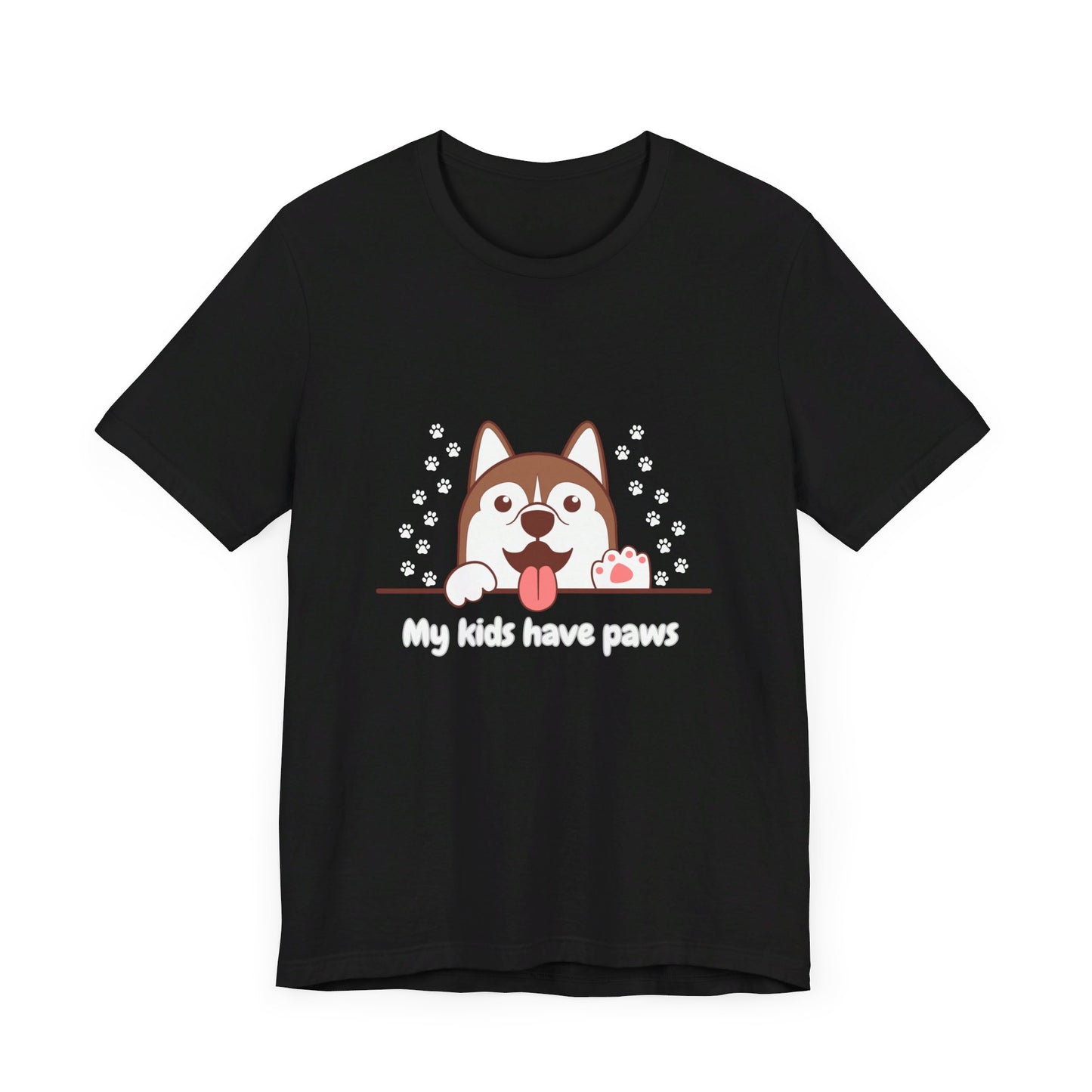 My Kids Have Paws, Unisex Jersey Short Sleeve Tee