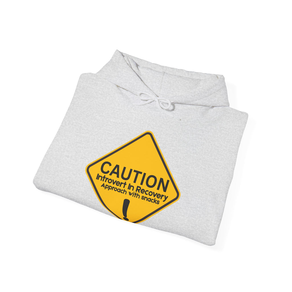Caution: Introvert In Recovery — Approach With Snacks - hoodie