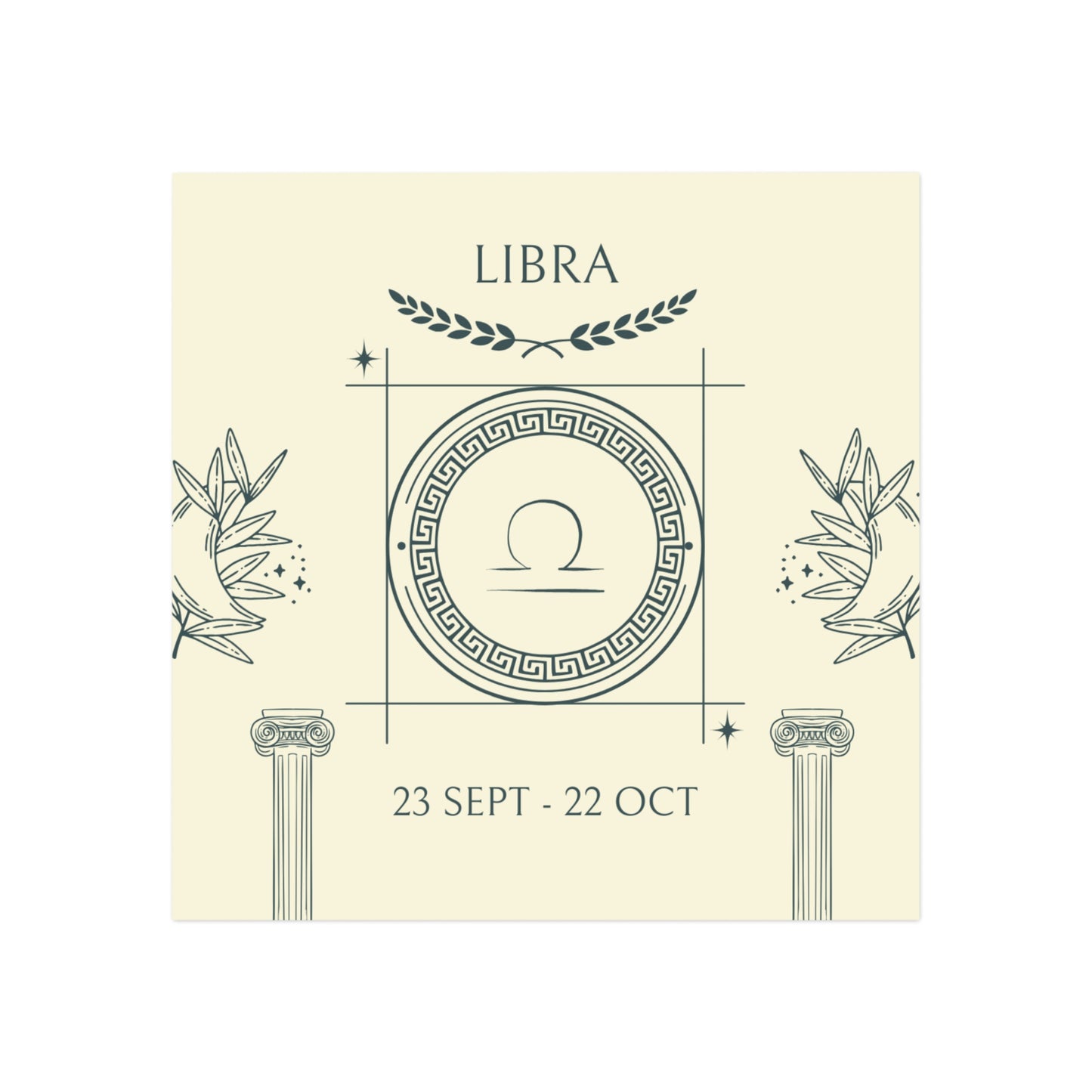 Libra, Square Magnet