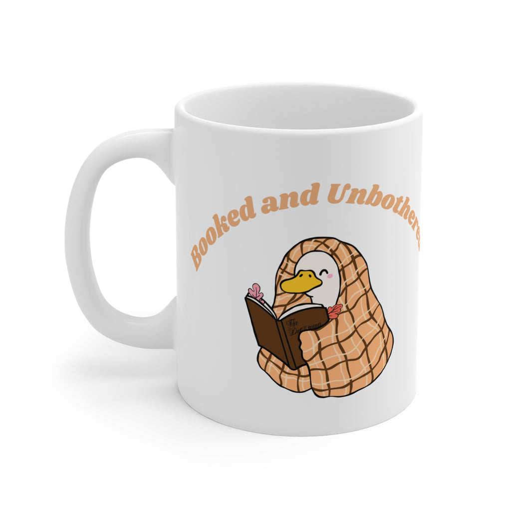 Mug — "Booked and Unbothered"