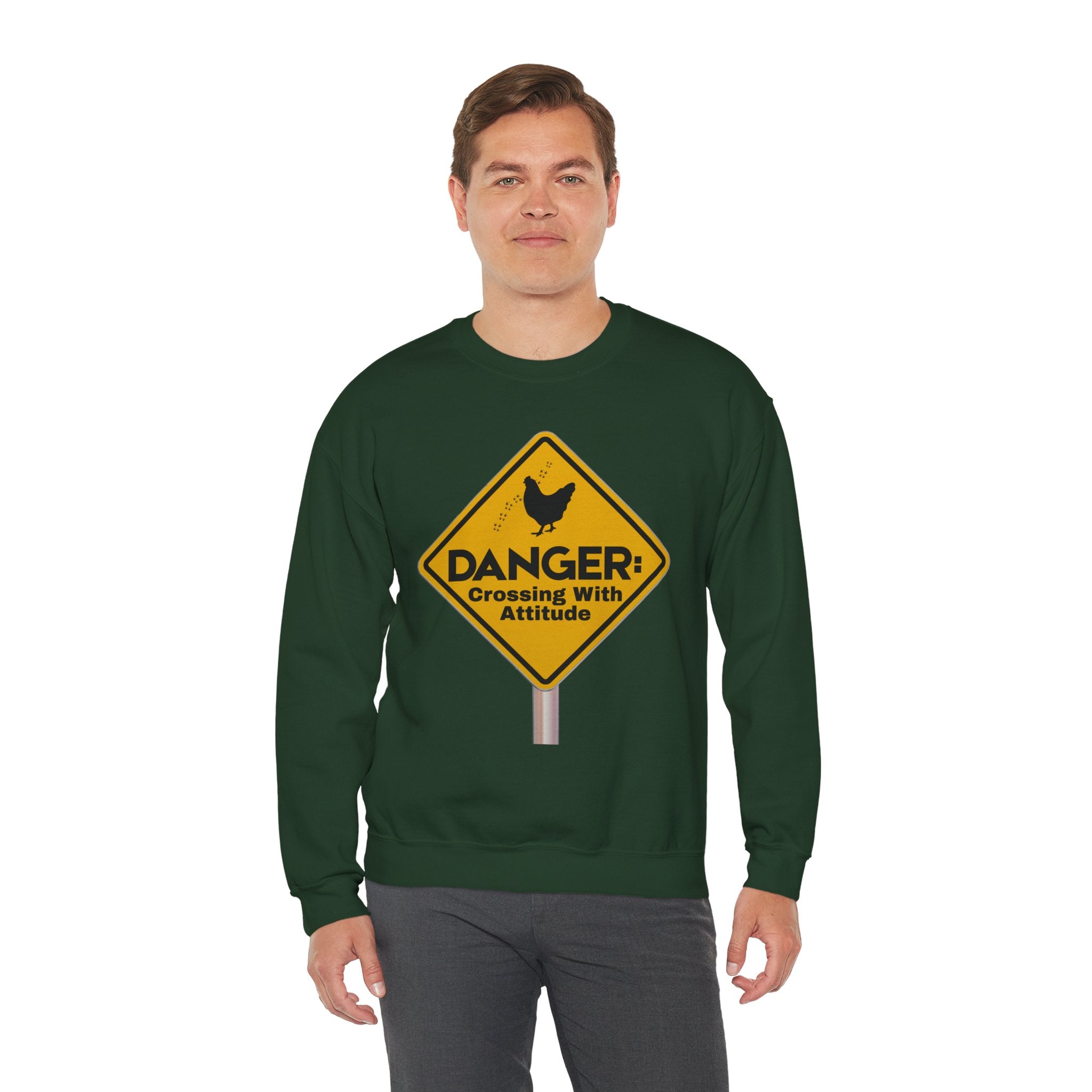 Danger: Crossing With Attitude - Sweatshirt