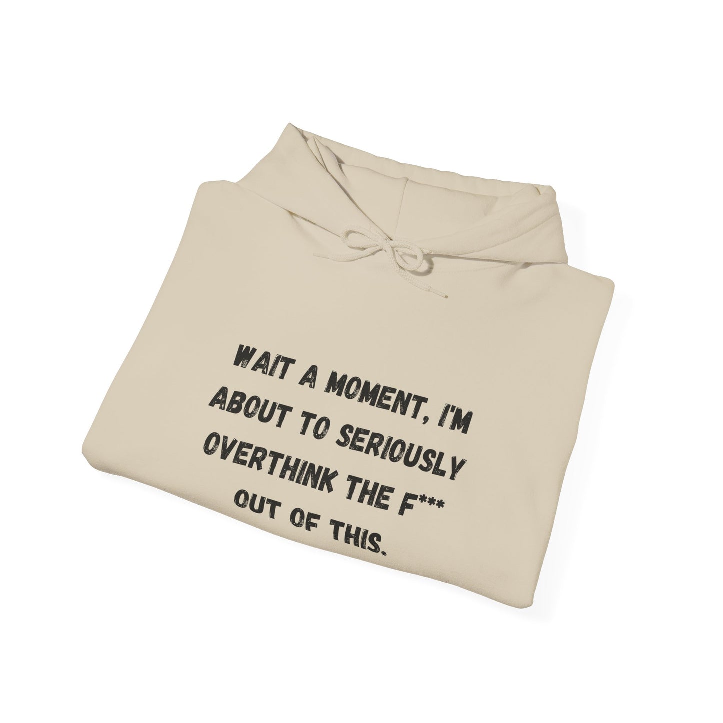 Wait a Moment, I'm About to Seriously Overthink the F*** Out of This, Hooded Sweatshirt