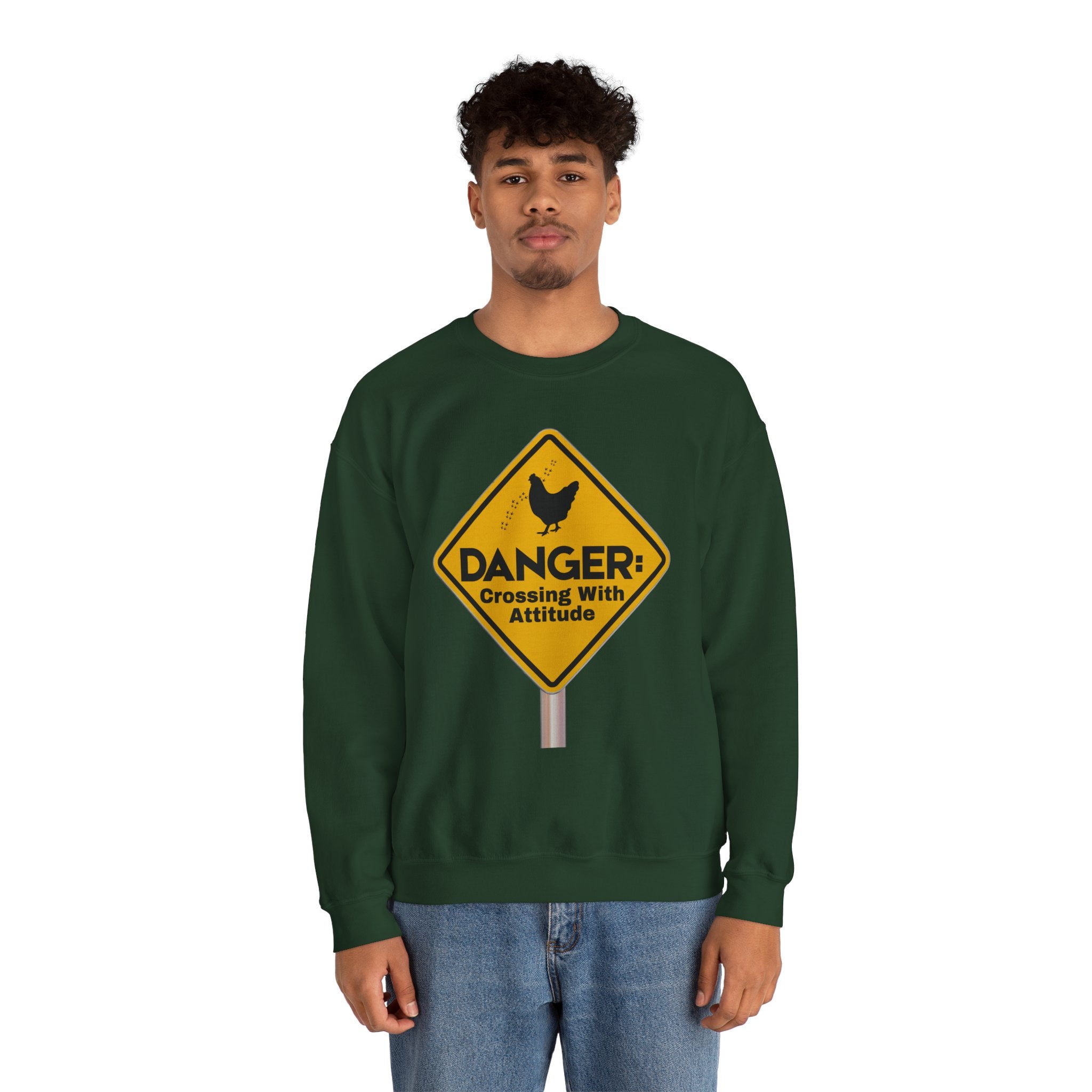 Danger: Crossing With Attitude - Sweatshirt