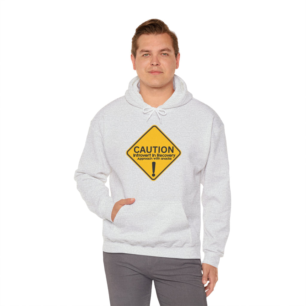 Caution: Introvert In Recovery — Approach With Snacks - hoodie