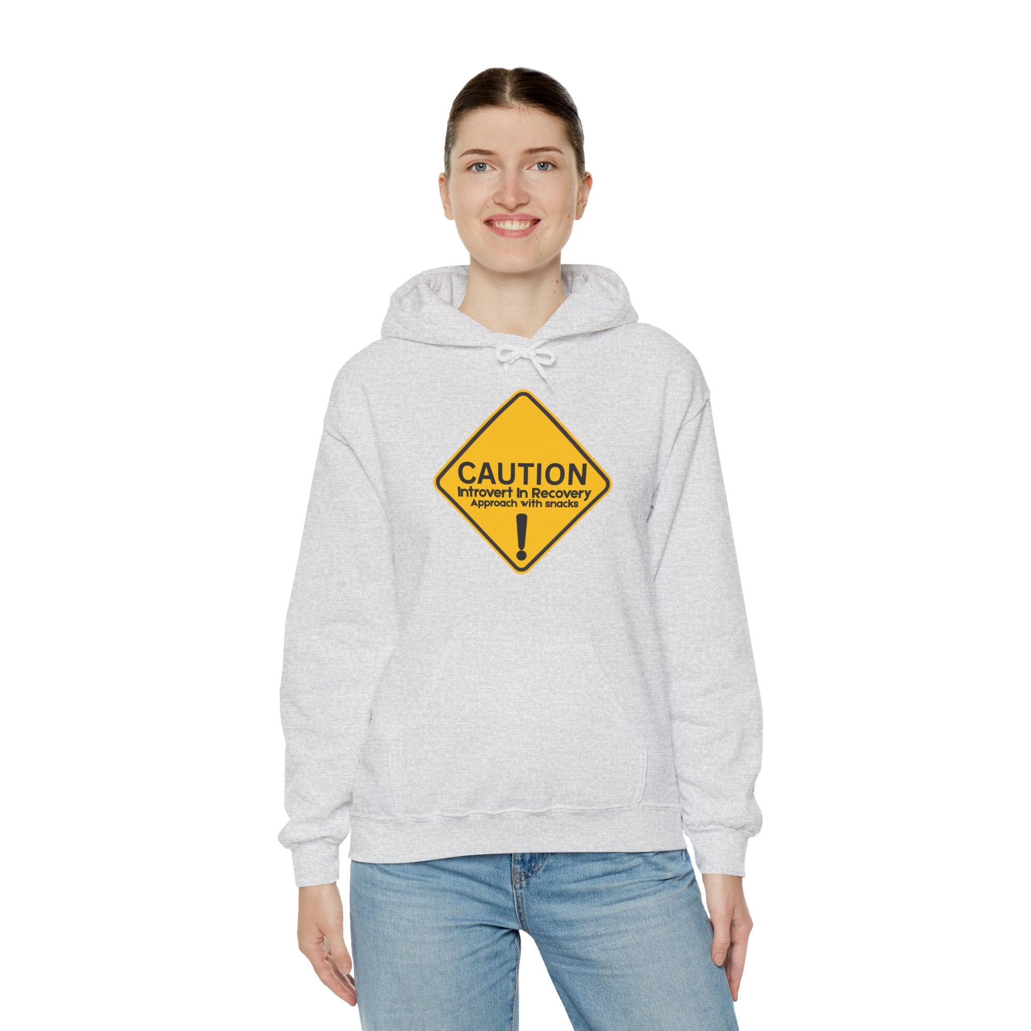 Caution: Introvert In Recovery — Approach With Snacks - hoodie