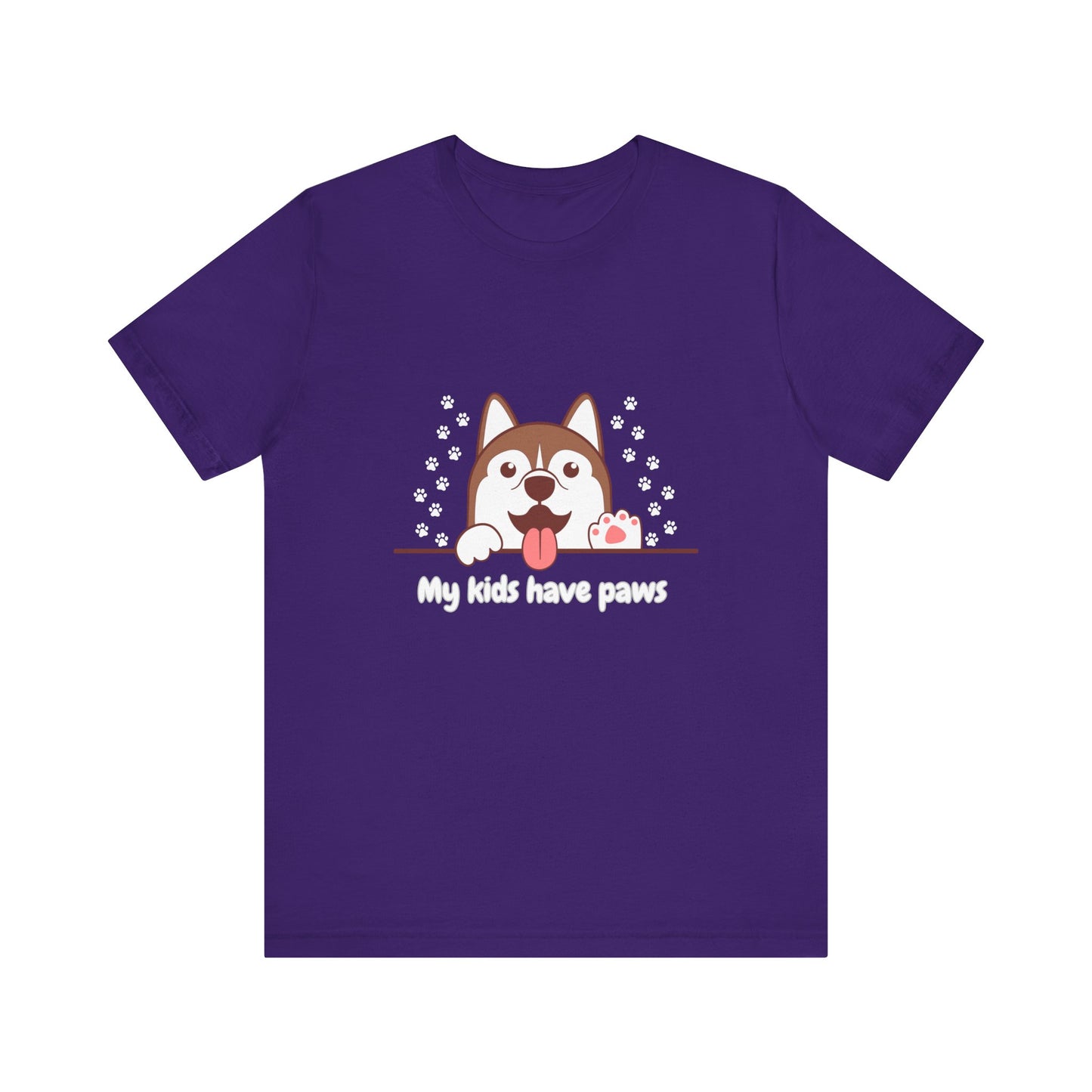 My Kids Have Paws, Unisex Jersey Short Sleeve Tee