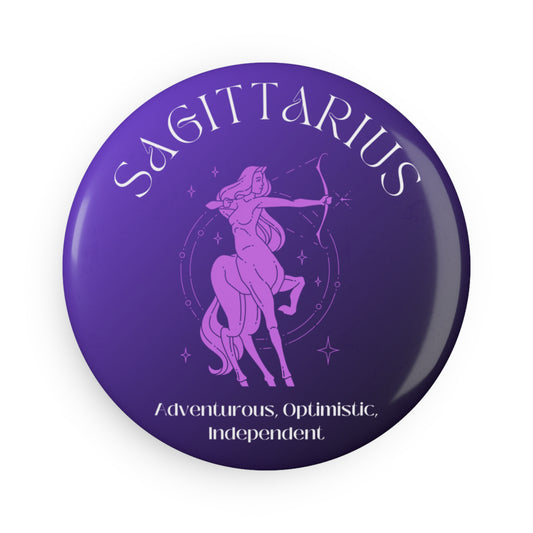 Sagittarius, Button Magnet, Round (1 & 10 pcs)