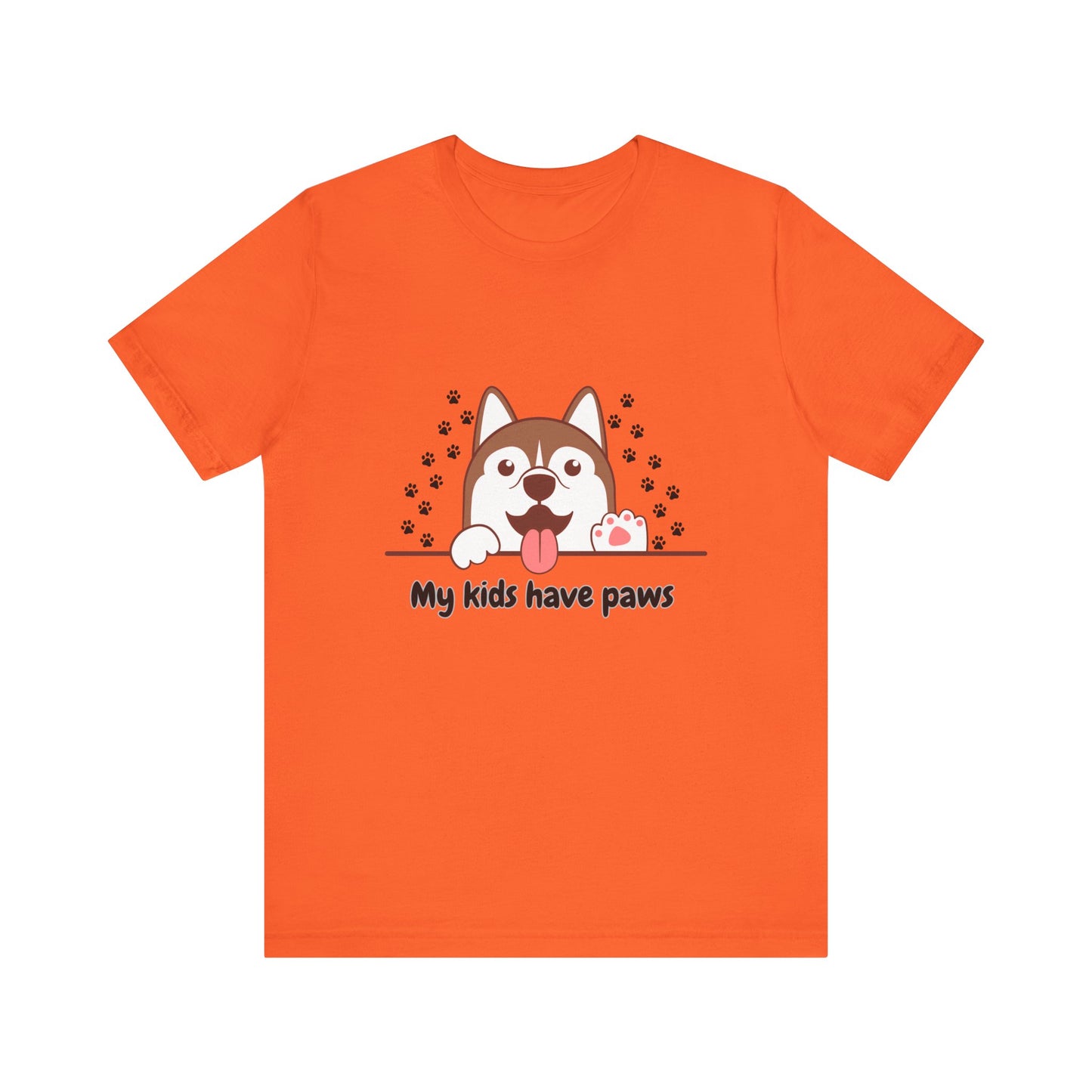 My Kids Have Paws, Unisex Jersey Short Sleeve Tee