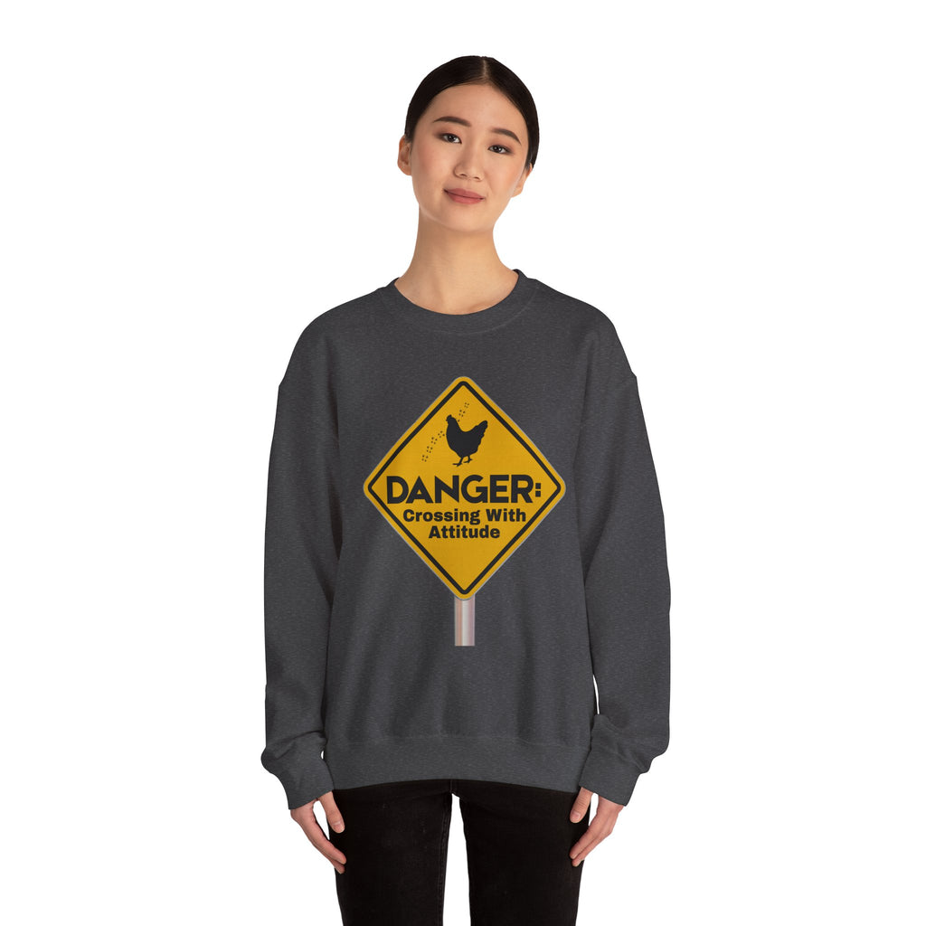 Danger: Crossing With Attitude - Sweatshirt