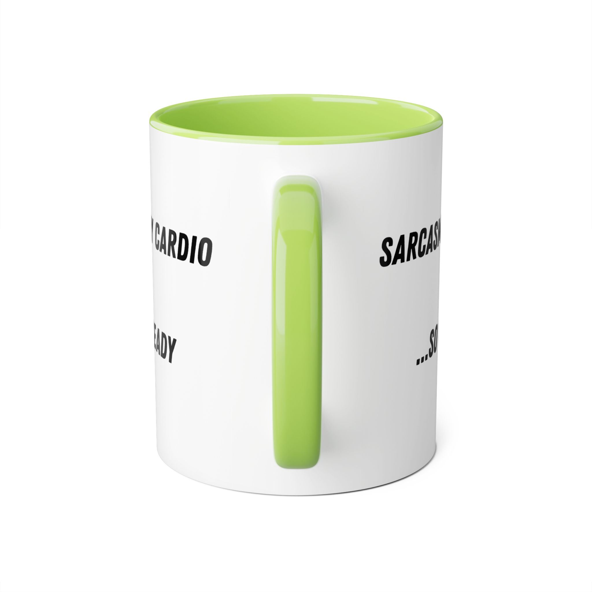 Sarcasm Is My Cardio 11oz Accent Mug — Funny Sarcastic Coffee Cup