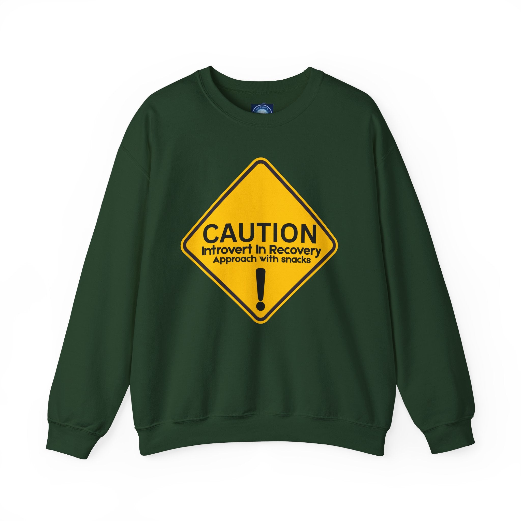 Caution: Introvert In Recovery — Approach With Snacks - Sweatshirt