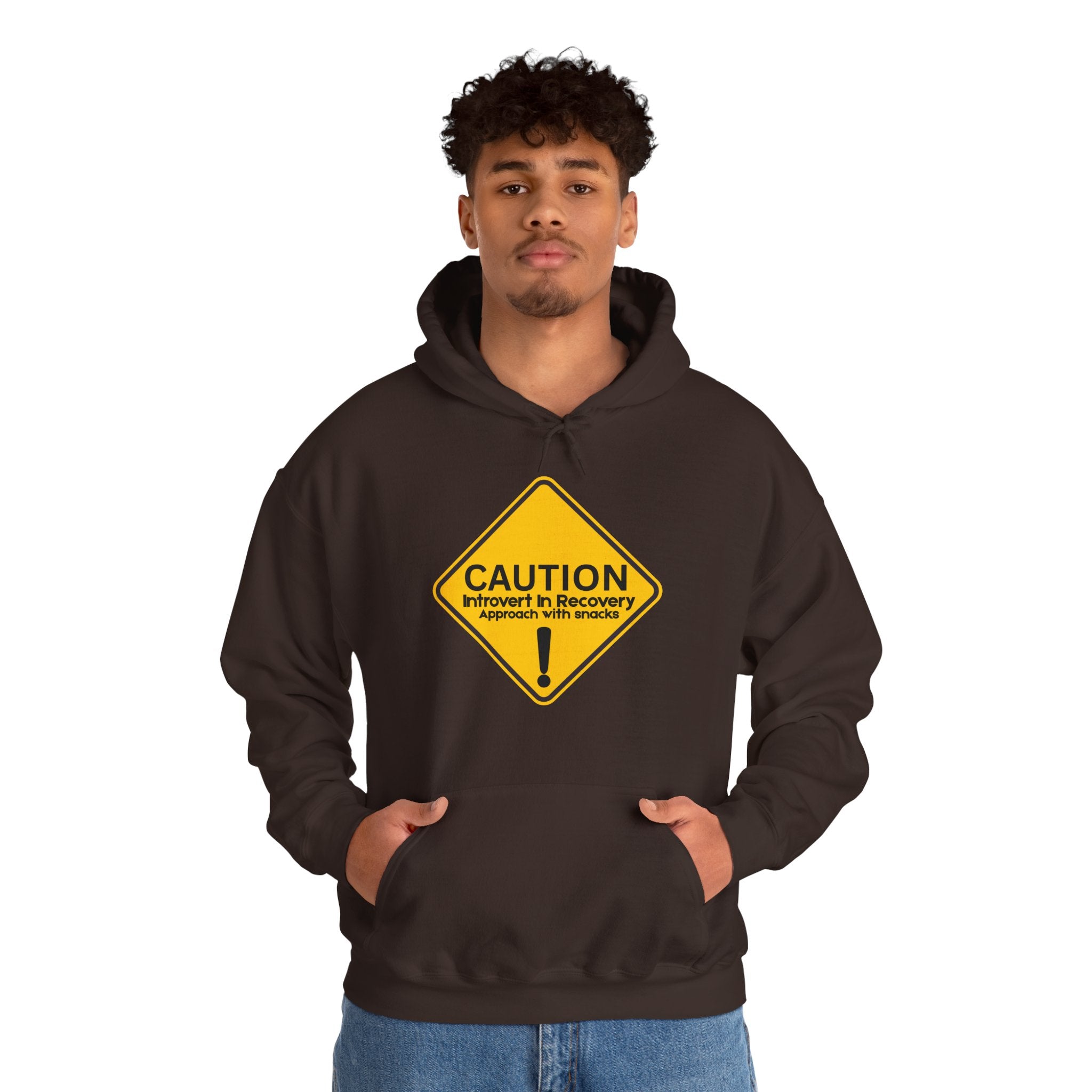 Caution: Introvert In Recovery — Approach With Snacks - hoodie