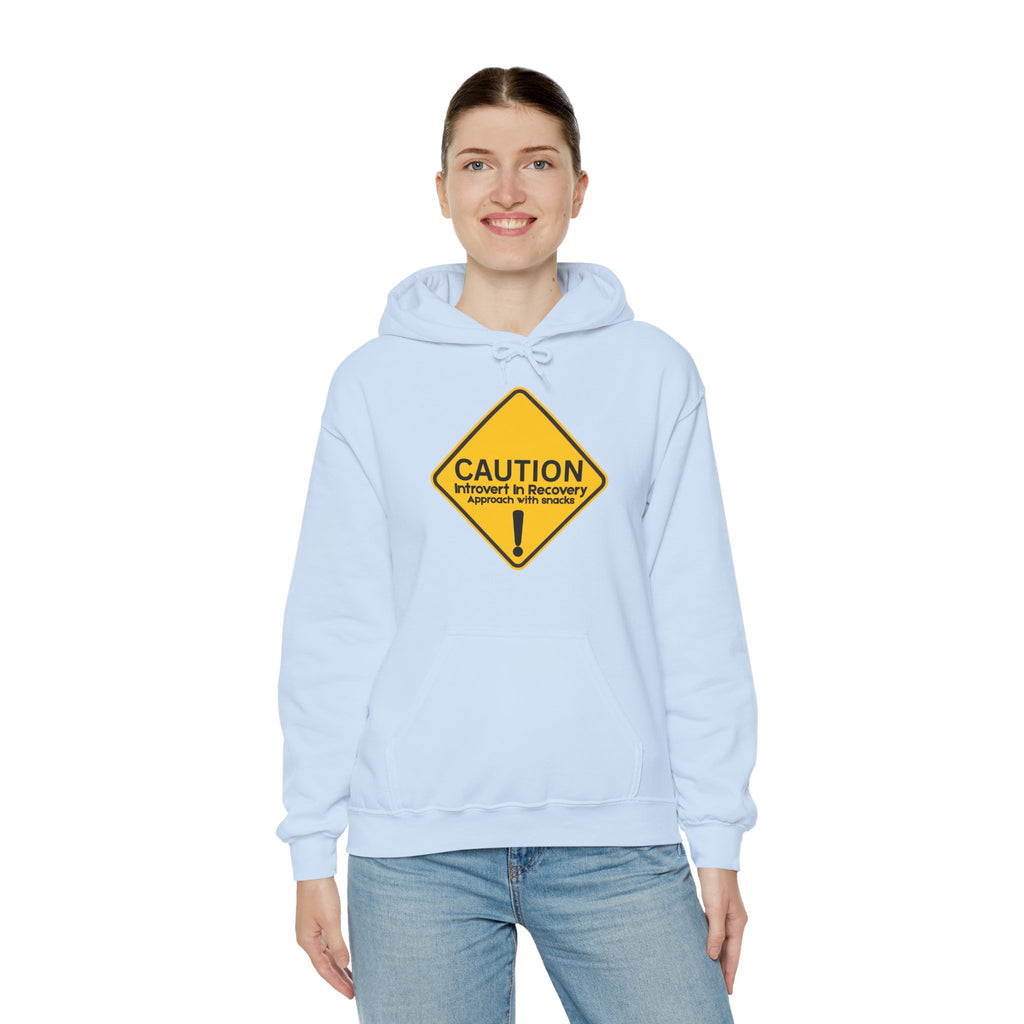 Caution: Introvert In Recovery — Approach With Snacks - hoodie