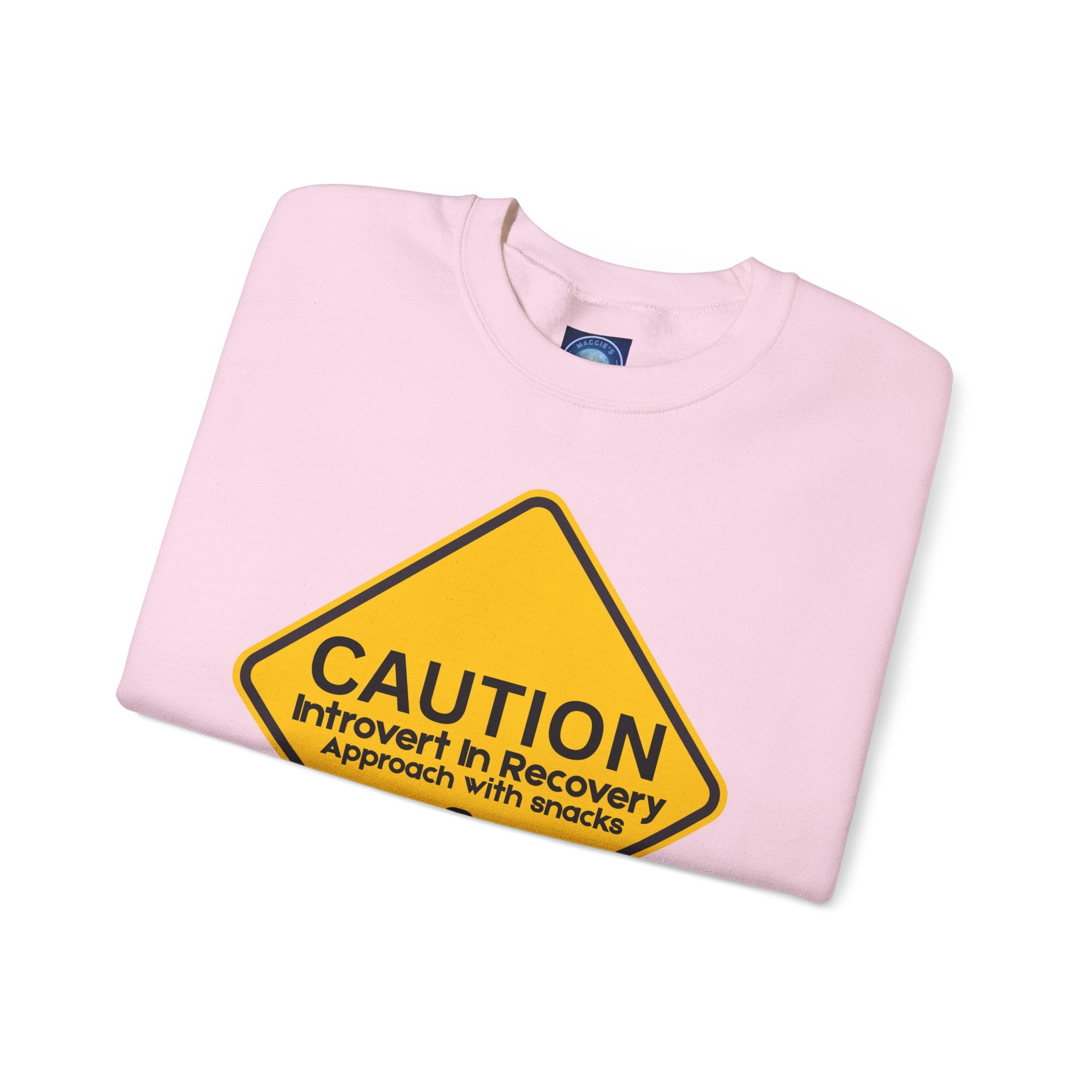 Caution: Introvert In Recovery — Approach With Snacks - Sweatshirt