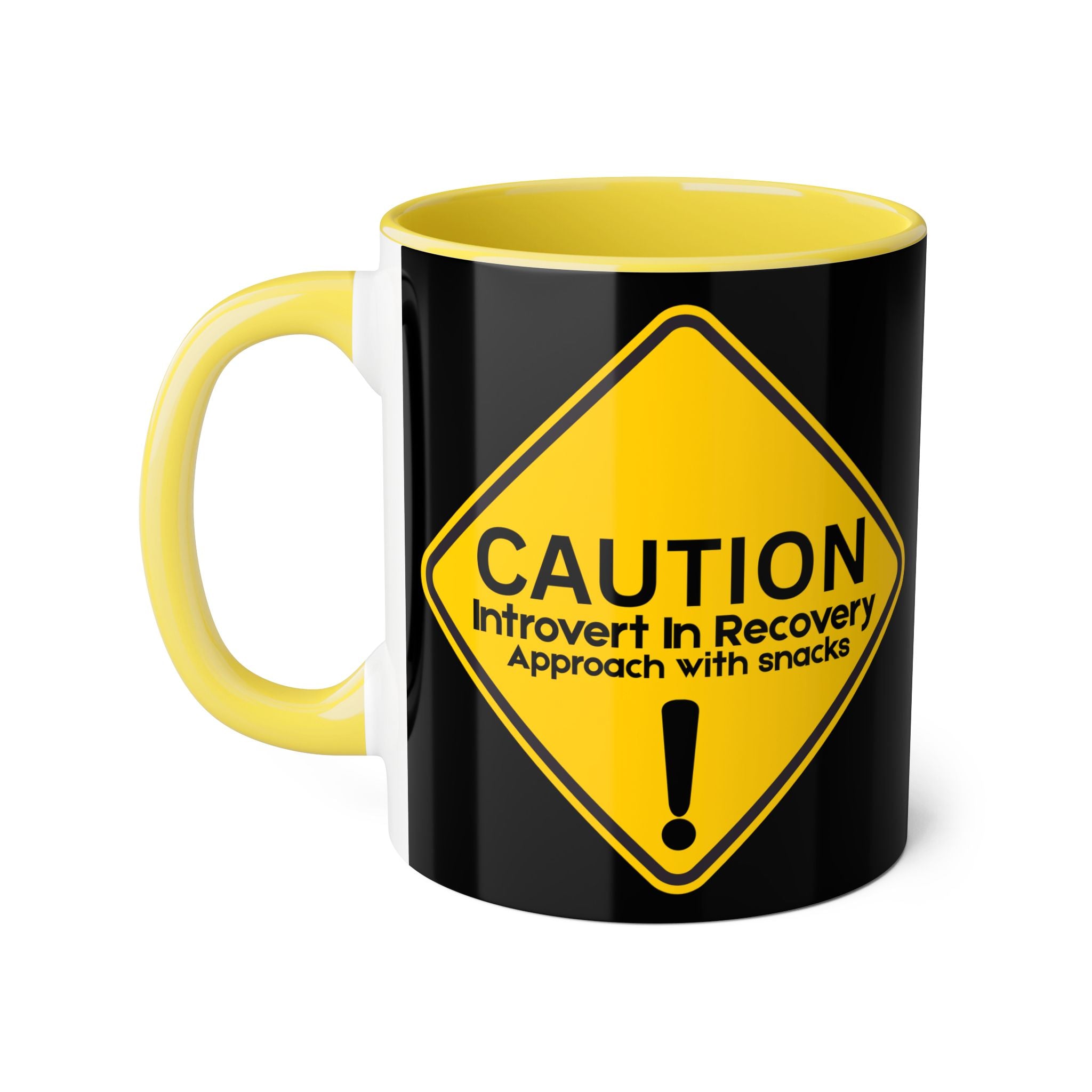 Caution: Introvert In Recovery — Approach With Snacks - Mug
