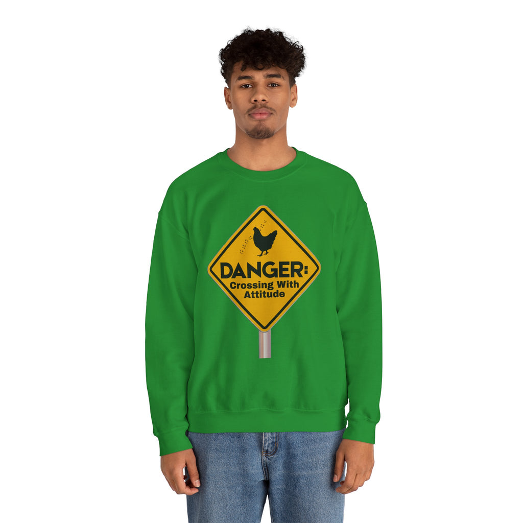 Danger: Crossing With Attitude - Sweatshirt