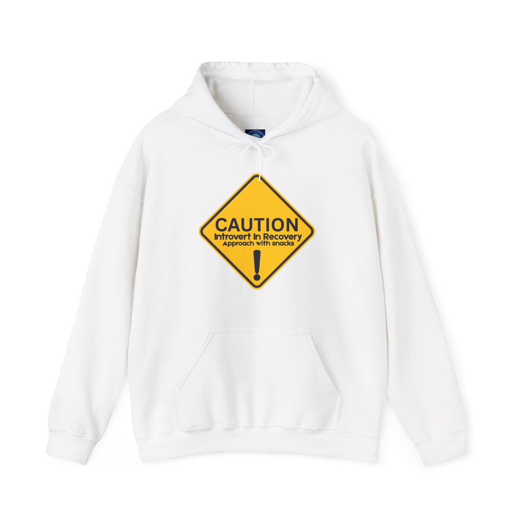 Caution: Introvert In Recovery — Approach With Snacks - hoodie
