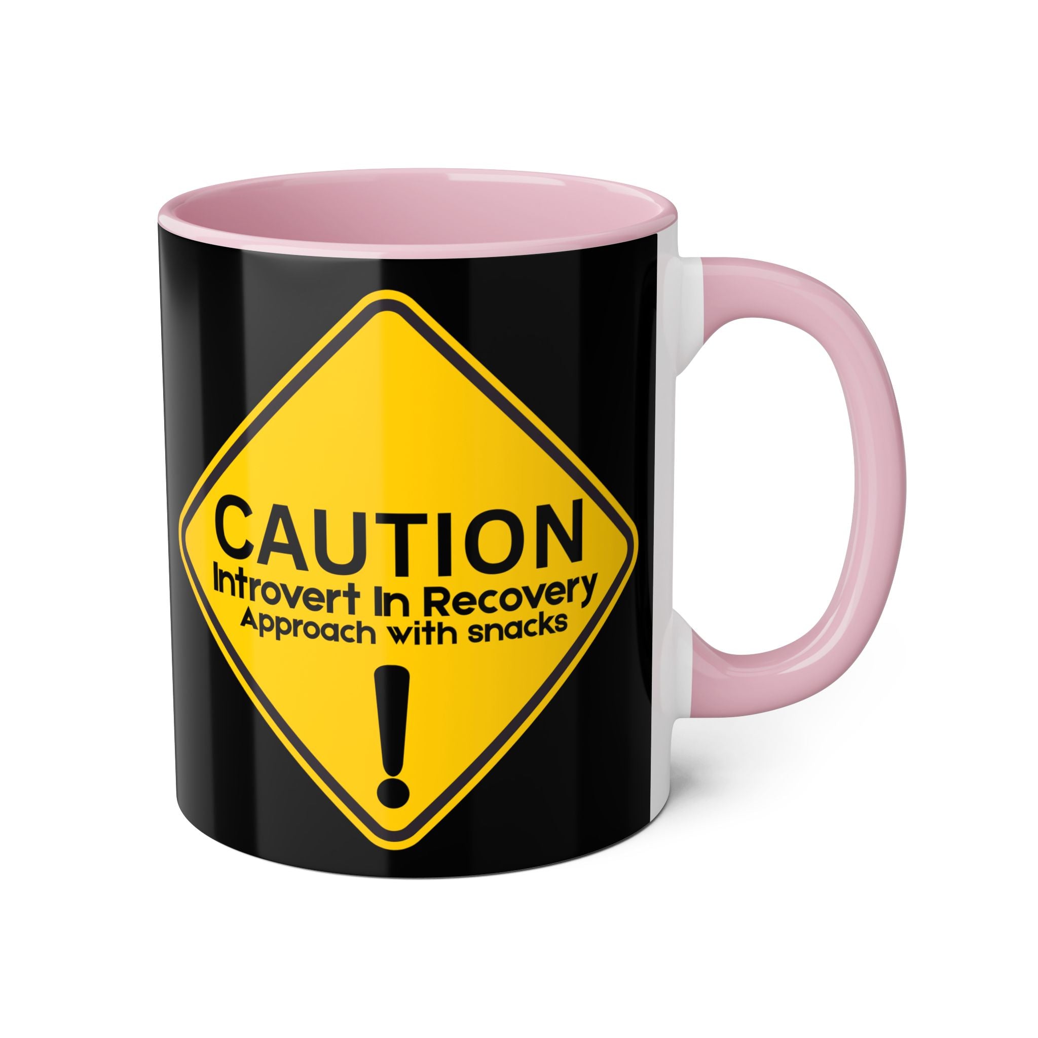 Caution: Introvert In Recovery — Approach With Snacks - Mug