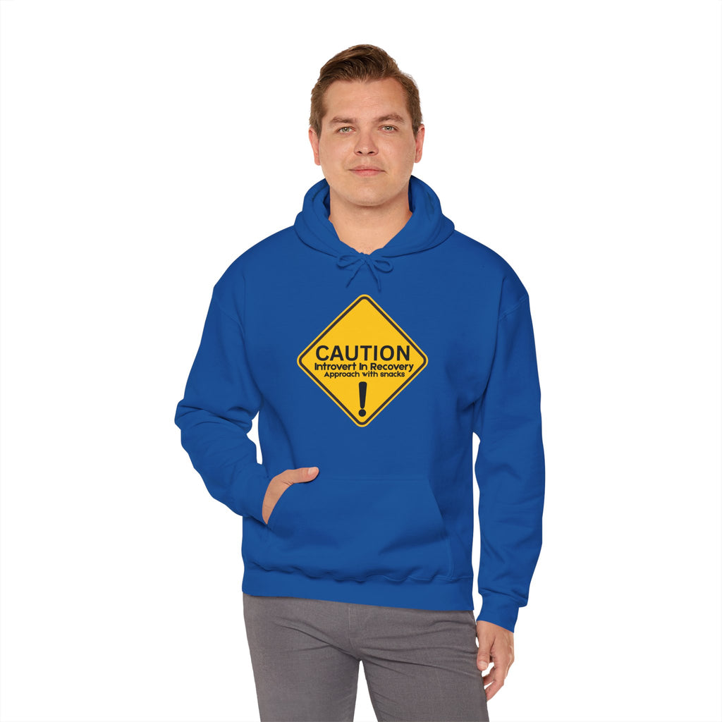 Caution: Introvert In Recovery — Approach With Snacks - hoodie