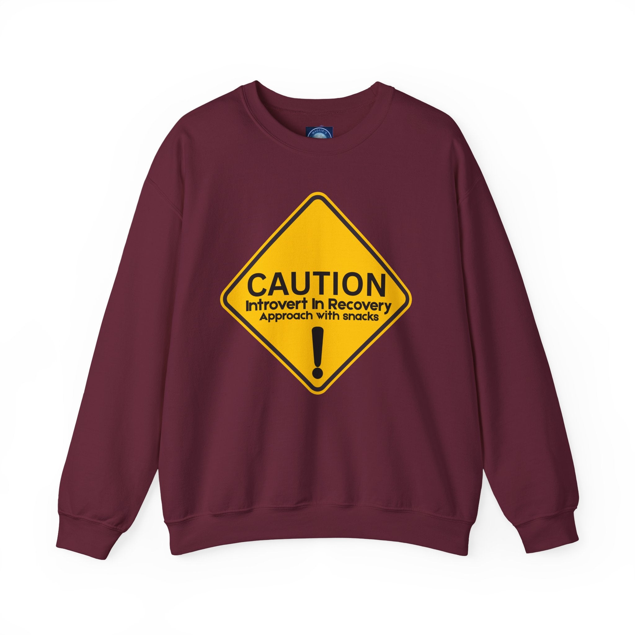 Caution: Introvert In Recovery — Approach With Snacks - Sweatshirt