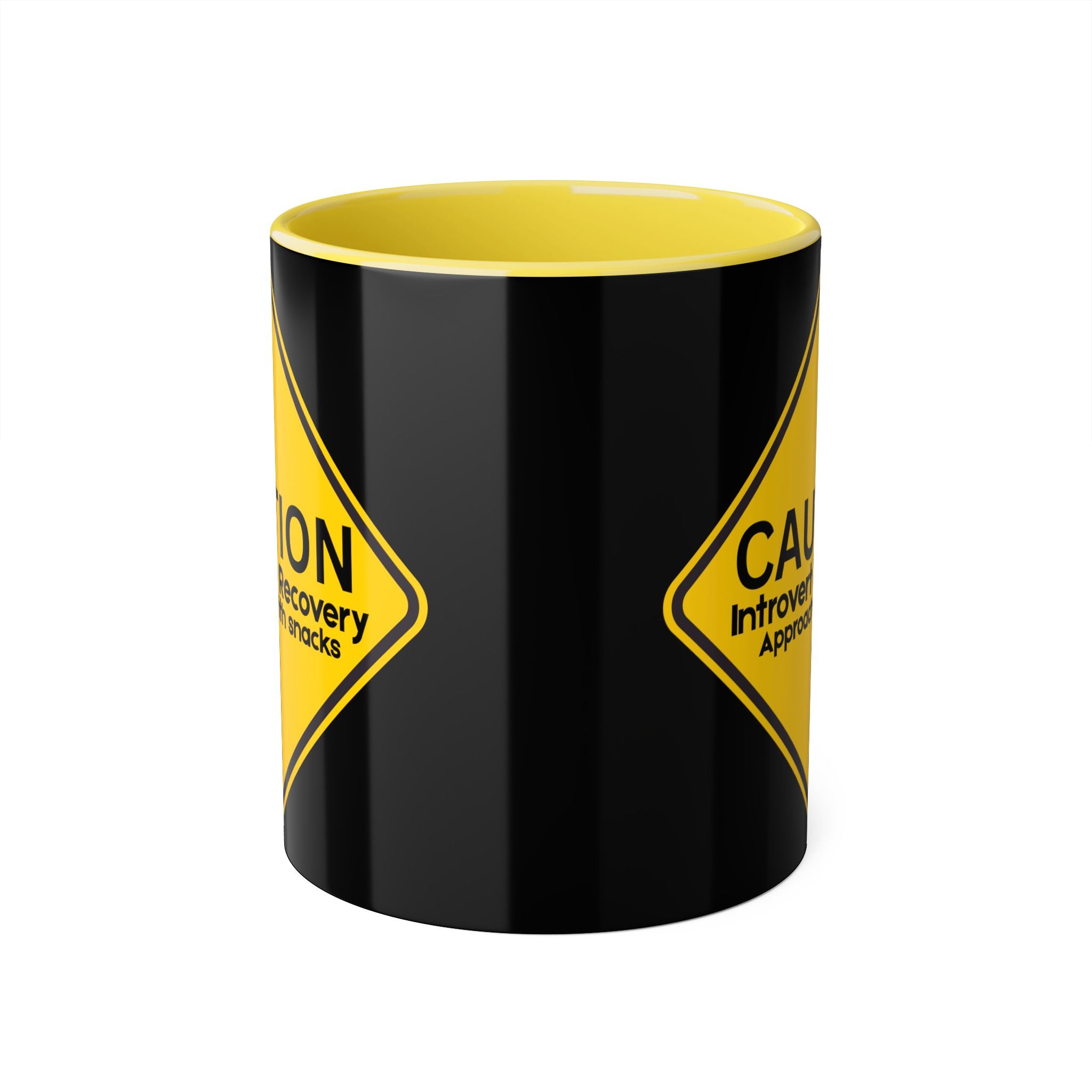 Caution: Introvert In Recovery — Approach With Snacks - Mug