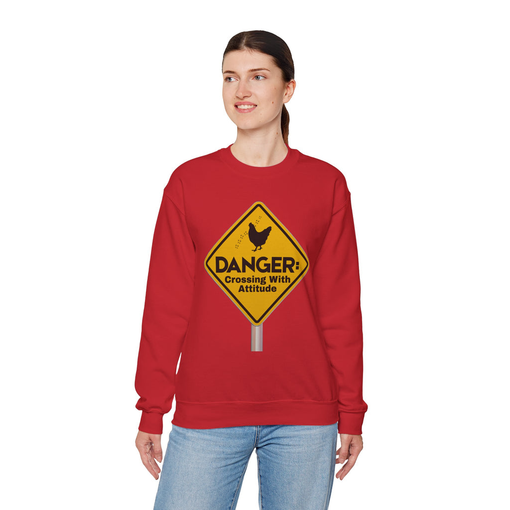 Danger: Crossing With Attitude - Sweatshirt