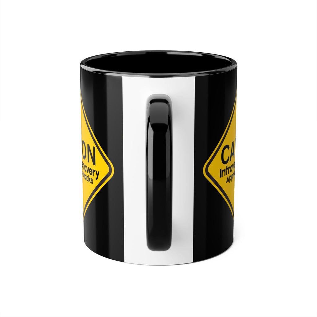 Caution: Introvert In Recovery — Approach With Snacks - Mug